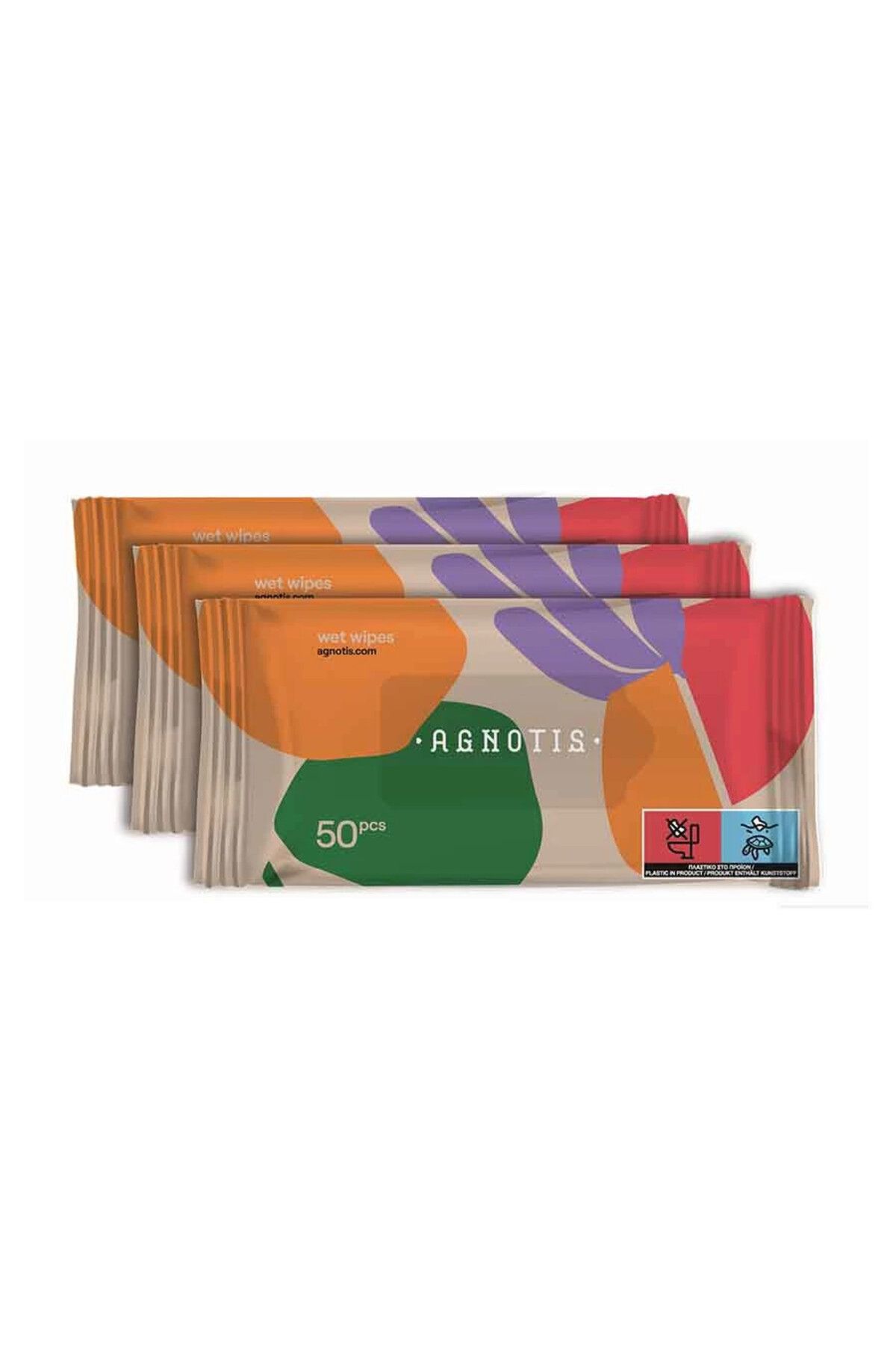 OEM Servetele Umede Hipoalergenice Pentru Bebelusi Si Copii Agnotis, 3 Pachete X 50 Buc - One Size