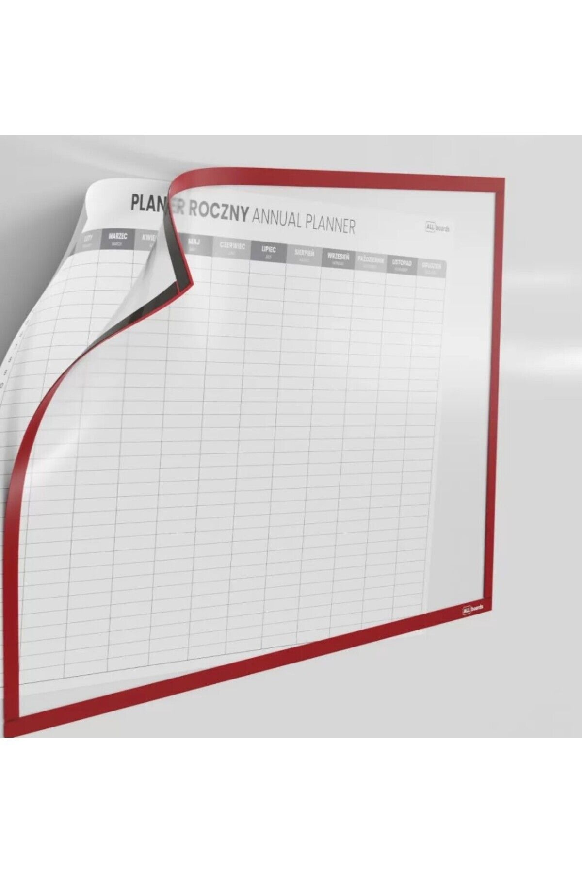 Hdg-10 Pieces Magnet Clear Magnet Fireplace File Holder - Red Edge, 30X42 cm 5