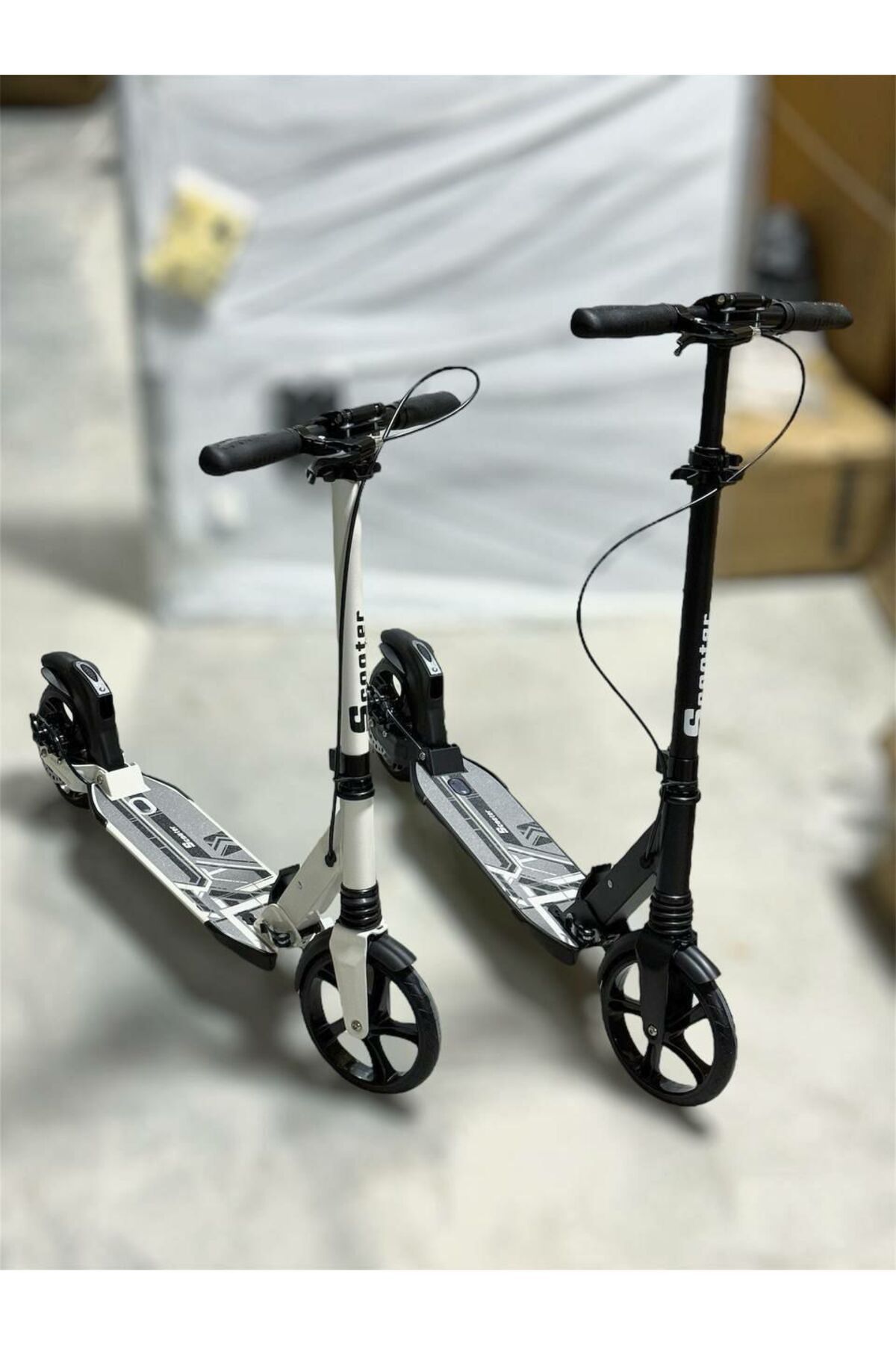 EYPDESIGNHOME Yetişkin Scooter Disk Frenli Süspansiyonlu