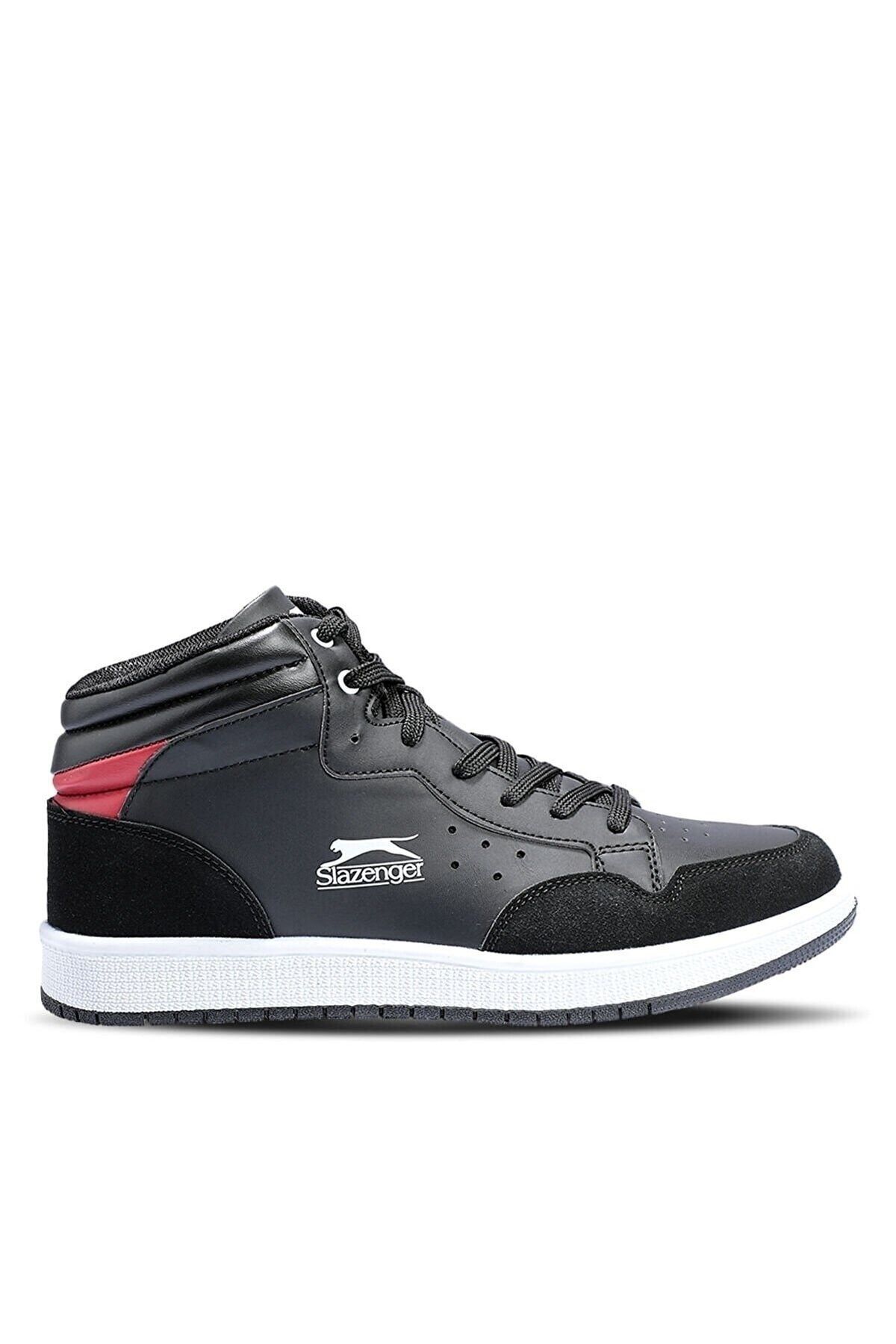 Slazenger Bilek Boy Bağcıklı Günlük Spor Sneaker Ayakkabı Siyah
