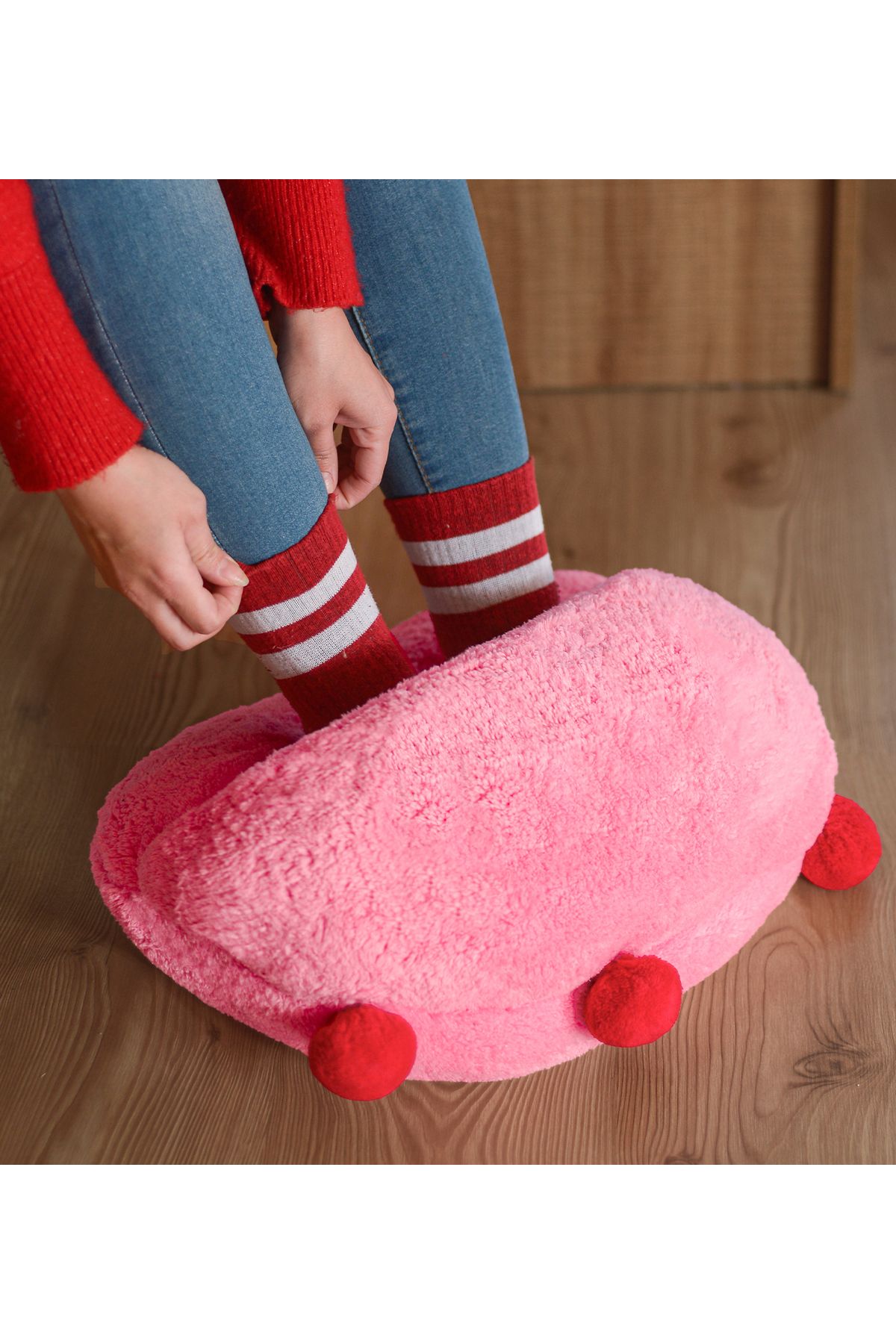 Özgüner Oyuncak-Plush Foot Warmer, Plush Slippers 1