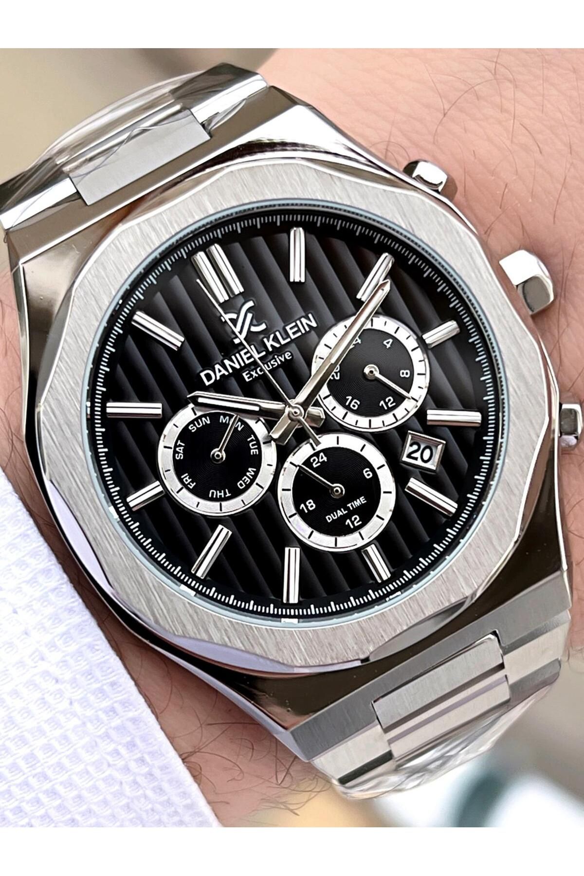 Daniel Klein-Men Wrist Watch with Inner Functions Active 30 Mt Water Resistant Fdk.13451F2 1