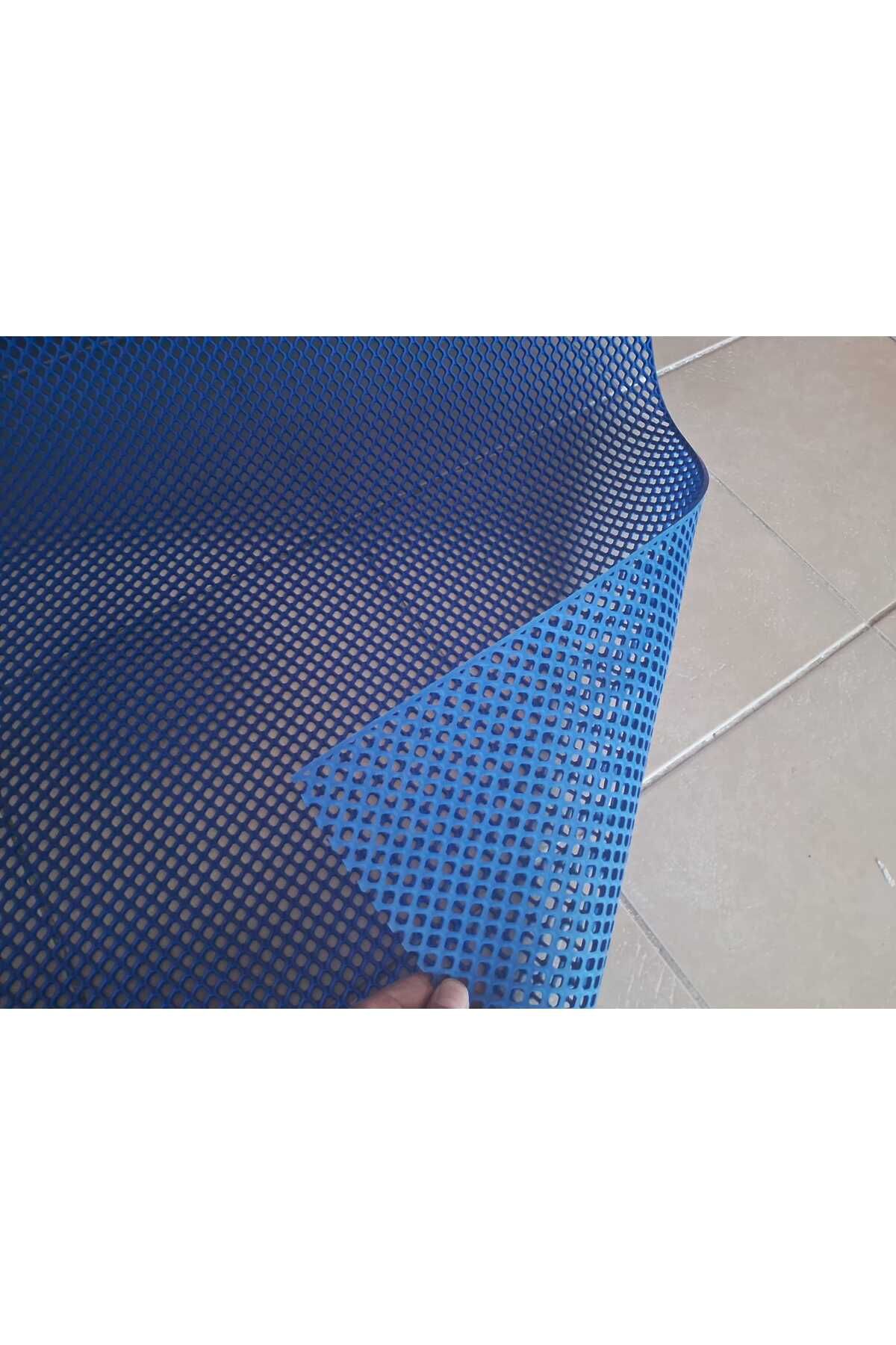 KADİRTARIM PVC PASPAS 120 X 200 CM MAVİ BANYO KAYMAZ YER ZEMİN MATI S-MAT ZİNCİR DESEN
