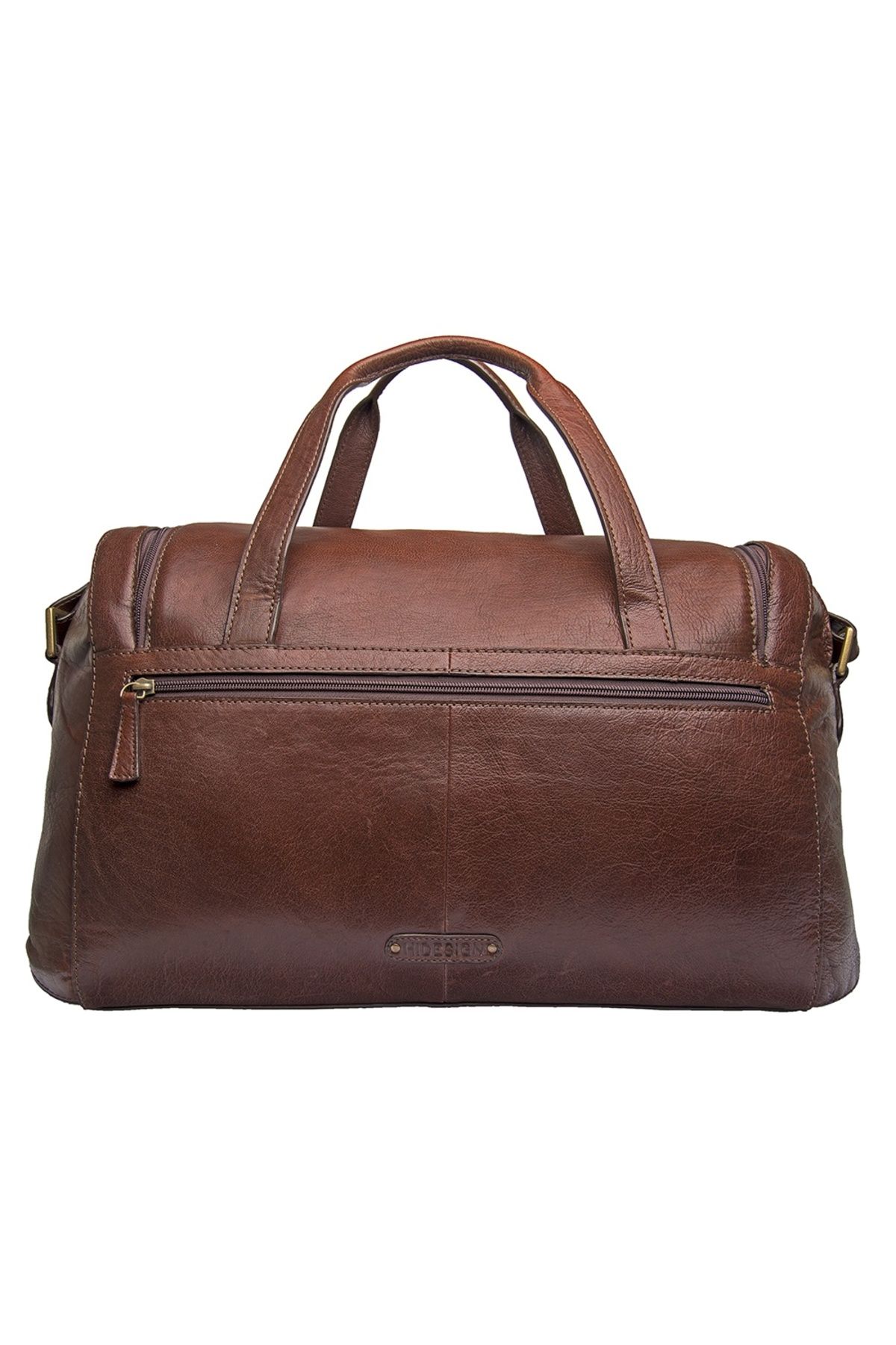 Hidesign-VESPUCCI 04 DUFFEL Brown | Premium Leather Travel Bag with Spacious Interior 3