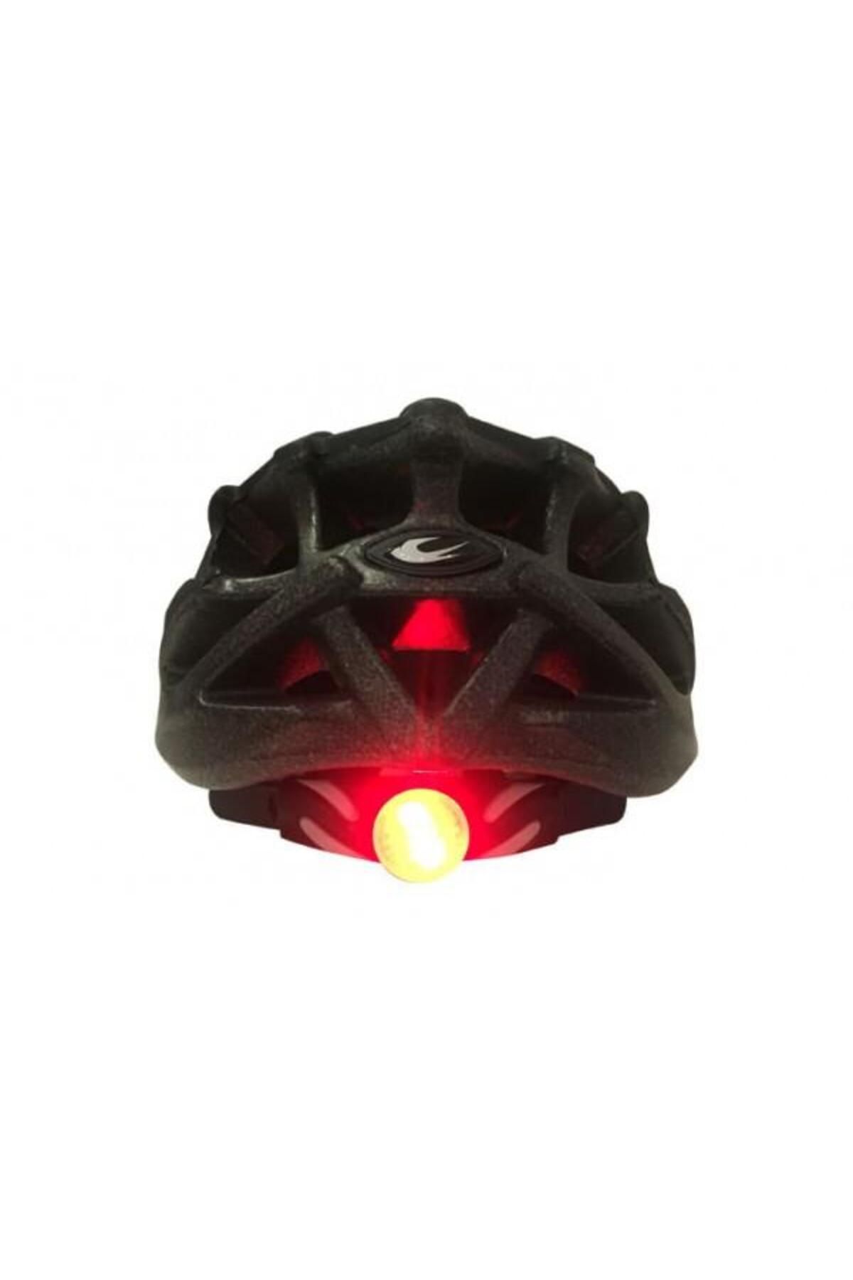 Zozo-Mv29 Helmet with Back Led Lamp Matte Black (L) Size 5