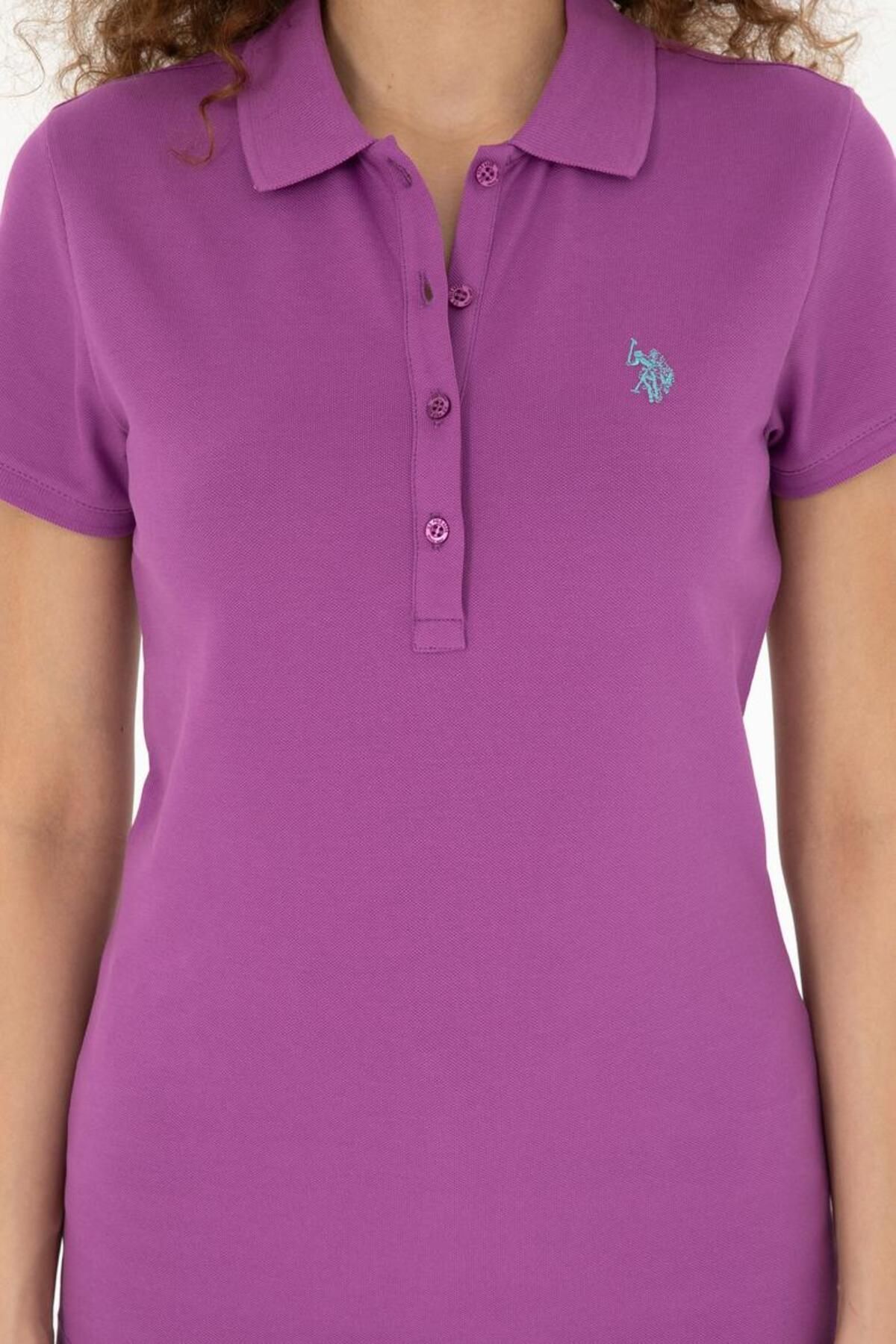 U.S. Polo Assn.-Women's Basic Polo Neck T-Shirt 1805514 4