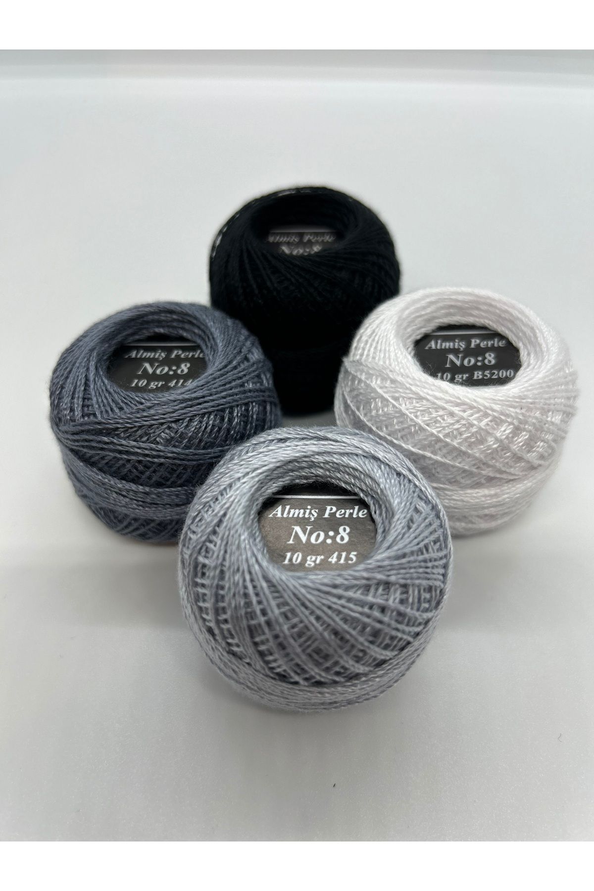 ALMİŞ-Almiş Perle Etamin-Cross-Stitch 4 Thread Set (10 Gr-No:8) 4