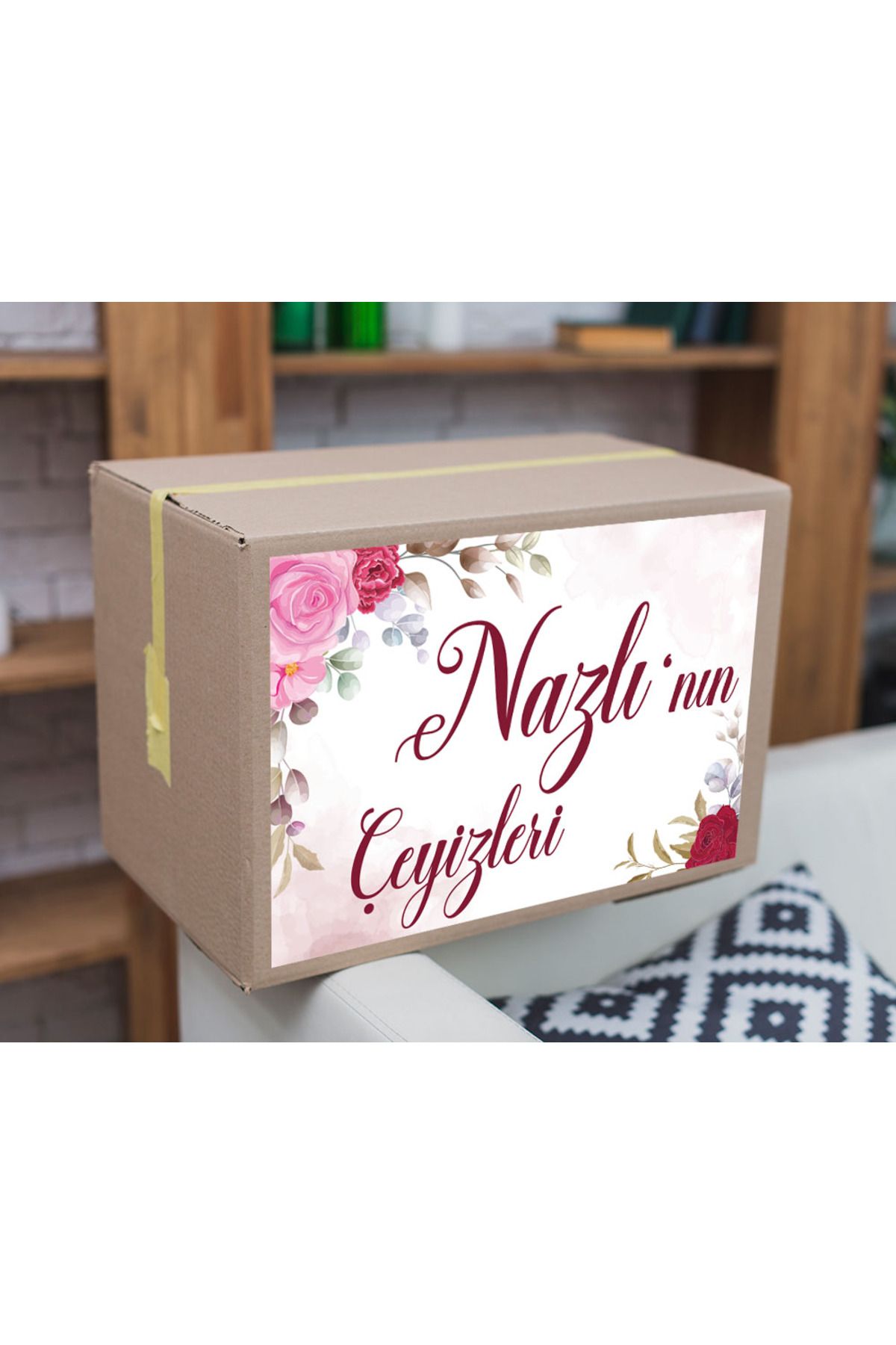 Home Çeyiz Kolisi Etiketi Kişiye Özel Tasarım