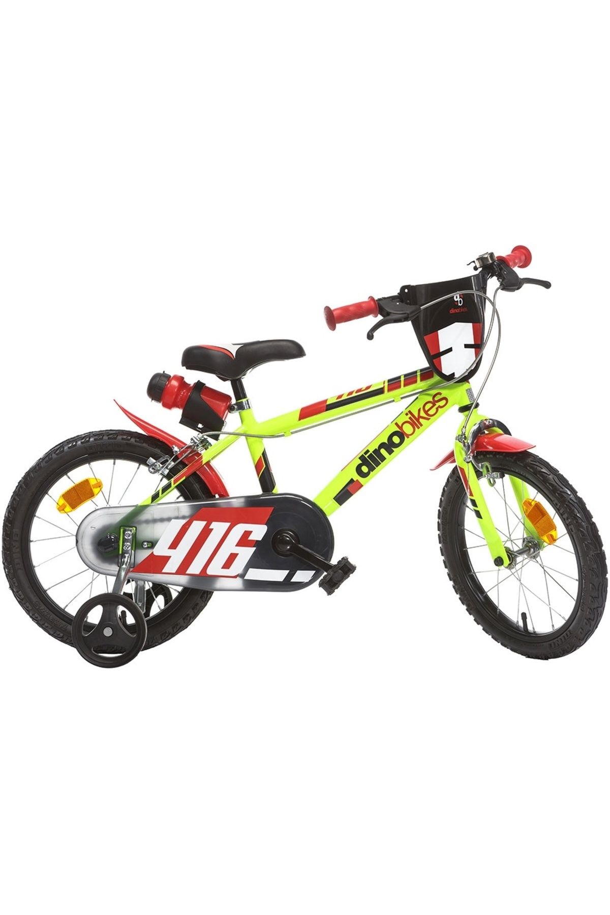 OEM Bicicleta Copii Dino Bikes 16' 416 Galben - Mărime unică