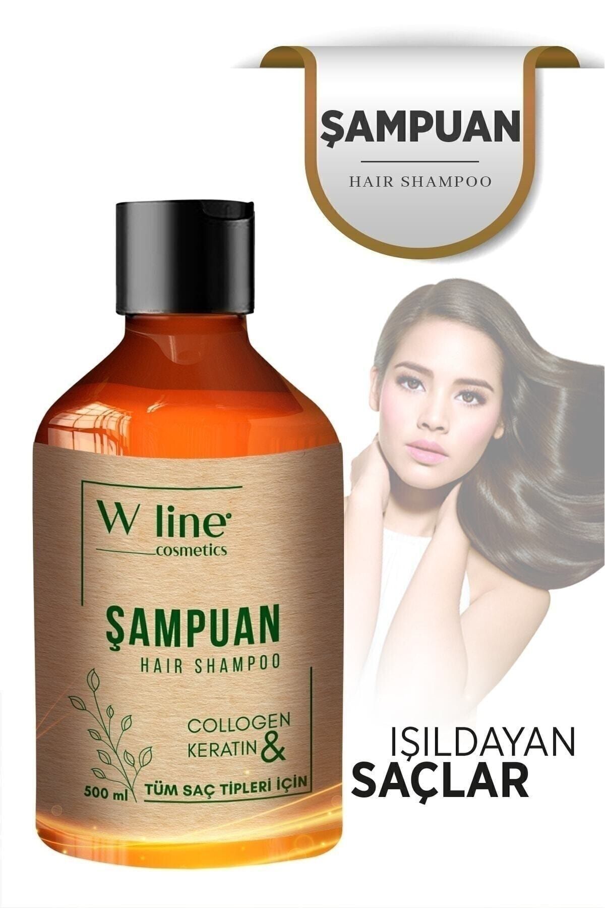 wline Saç Dökülmesine Karşı Collagen & Keratin Bakım Şampuanı 500 ml-3