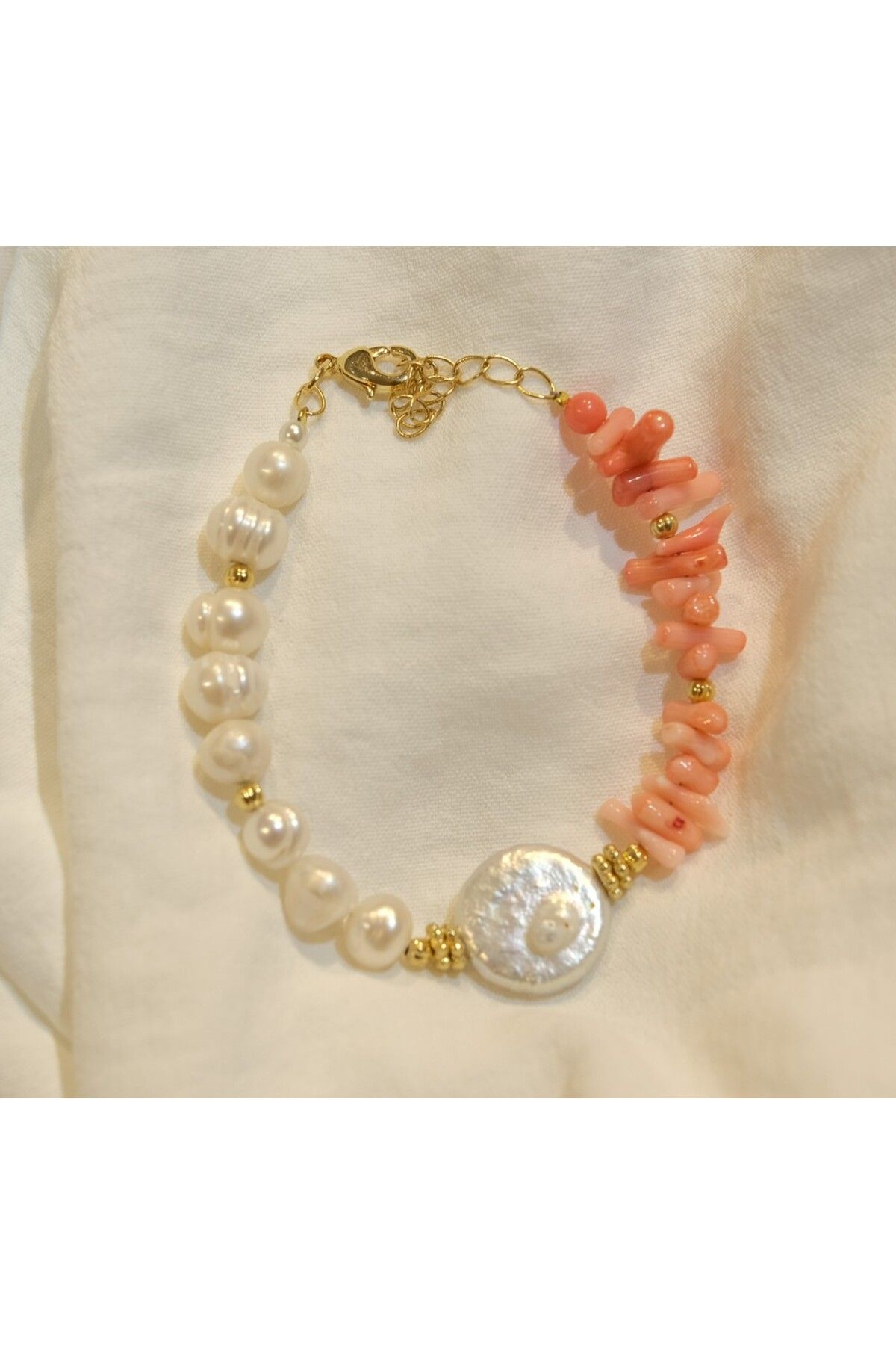 Chic Latife-Natural Stone Bracelet with Pearls 5