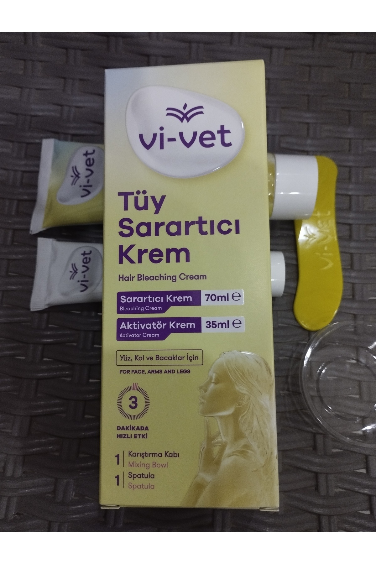 Tüy Sarartıcı Krem 70 ml Aktivatör Krem 35 ml Yüz, Kolve Bacaklar Için — 250018 — تصویر 4 از 8