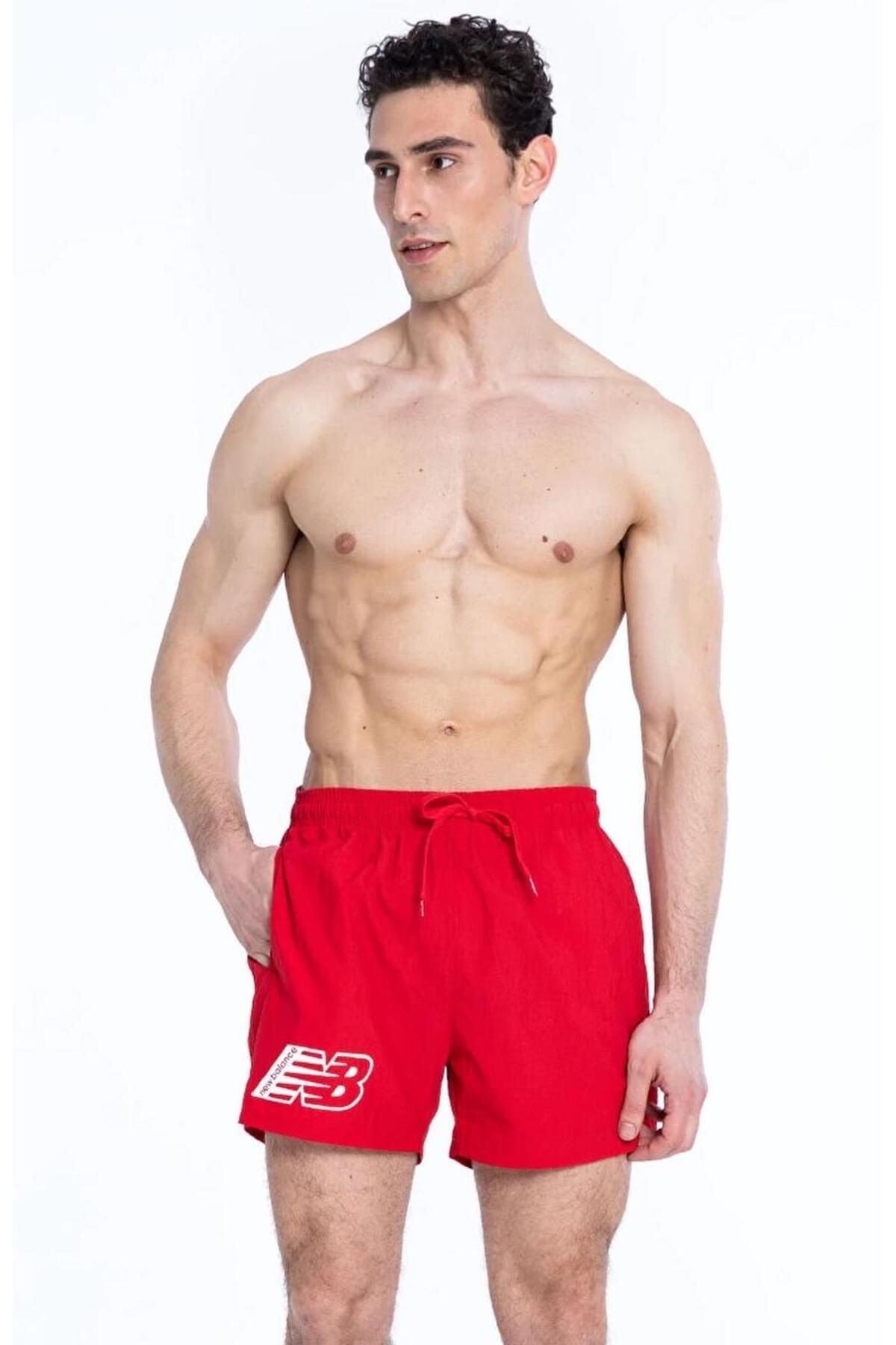 New Balance-Mns1325 Red Men's Swim Shorts 1