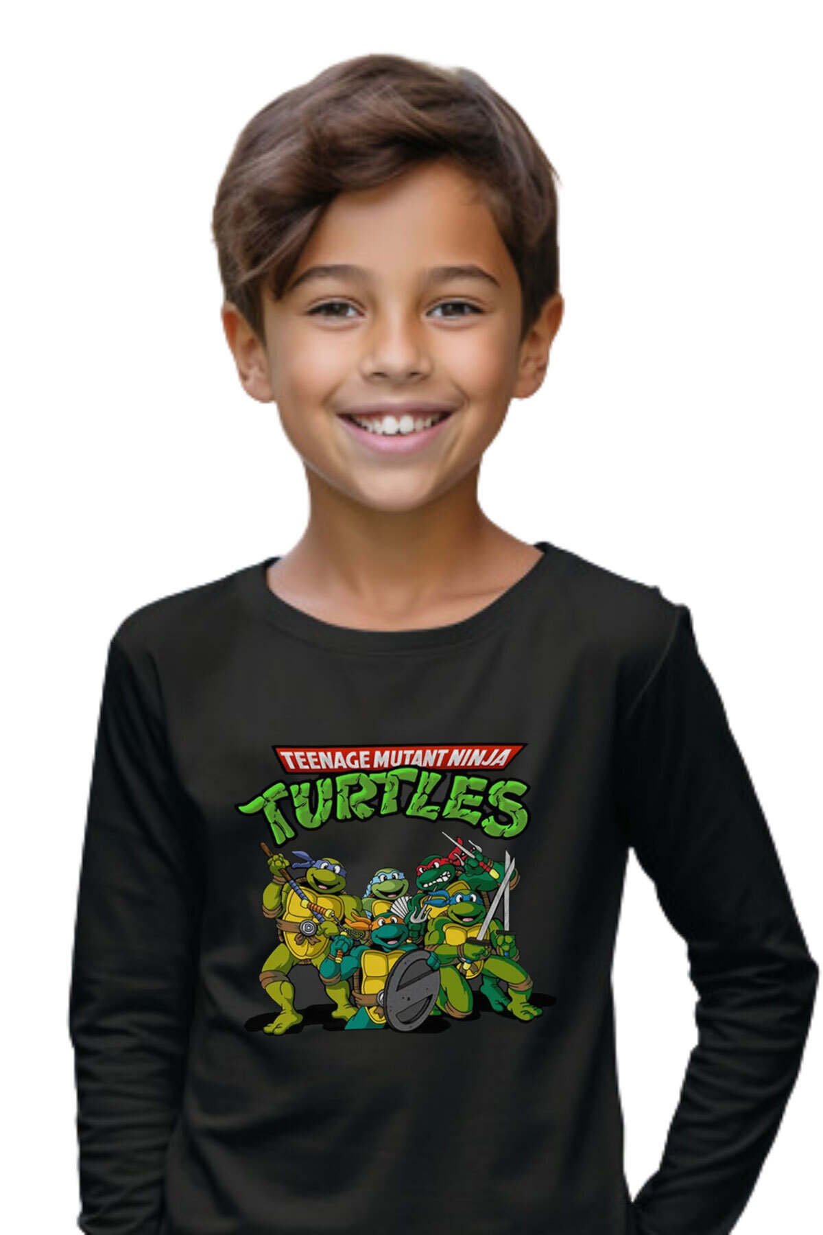 Texclusive Ninja Kaplumbağalar Ninja Turtles Uzun Kol Çocuk Tişört