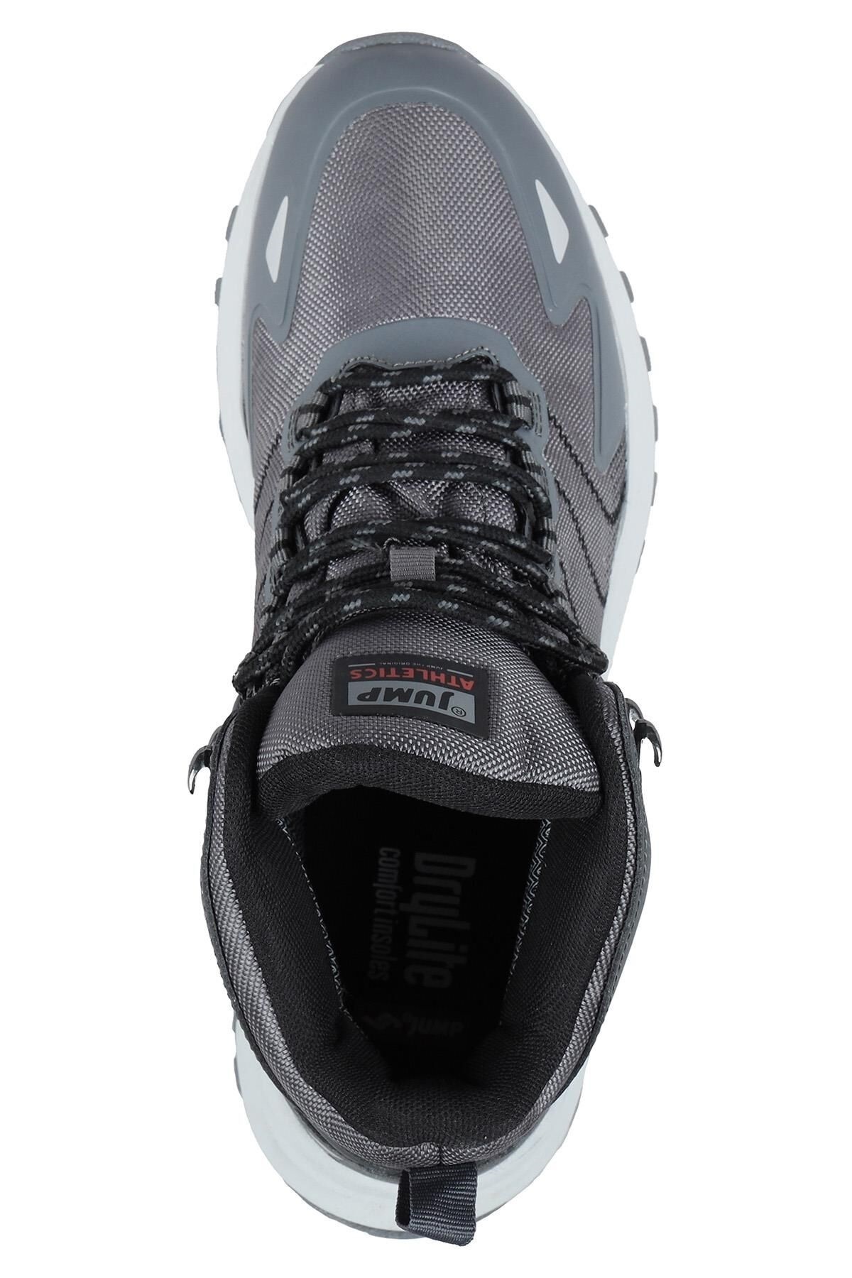 Kocamanlar Ayakkabı Jump 28680 WaterProof Kaymaz Taban Ortopedik Unisex Bot GRİ görsel 6
