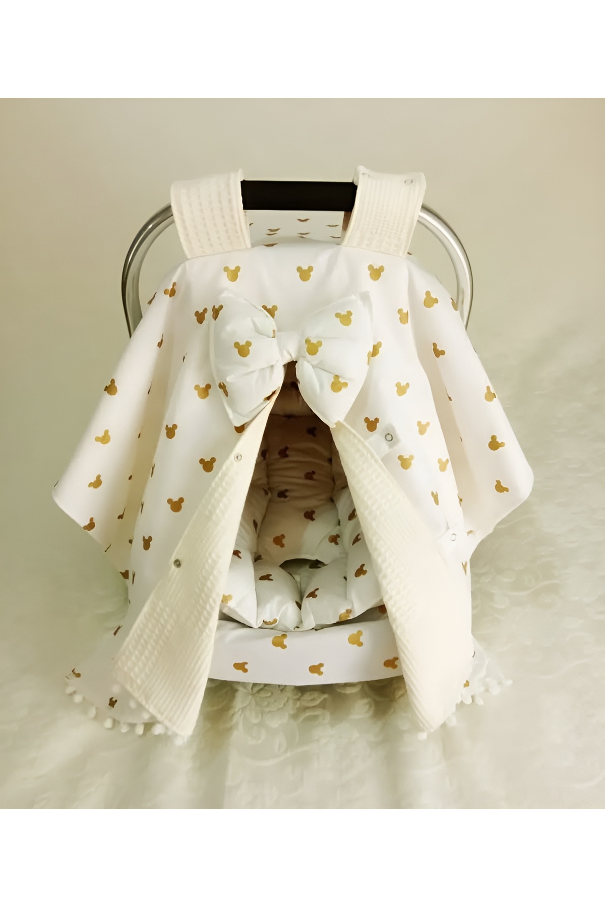 Wenaris Çift taraflı puset örtüsü 1 parça ( puset minderi ve puset çarşafı dahil değildir) fotoğrafı 3 (önizleme)