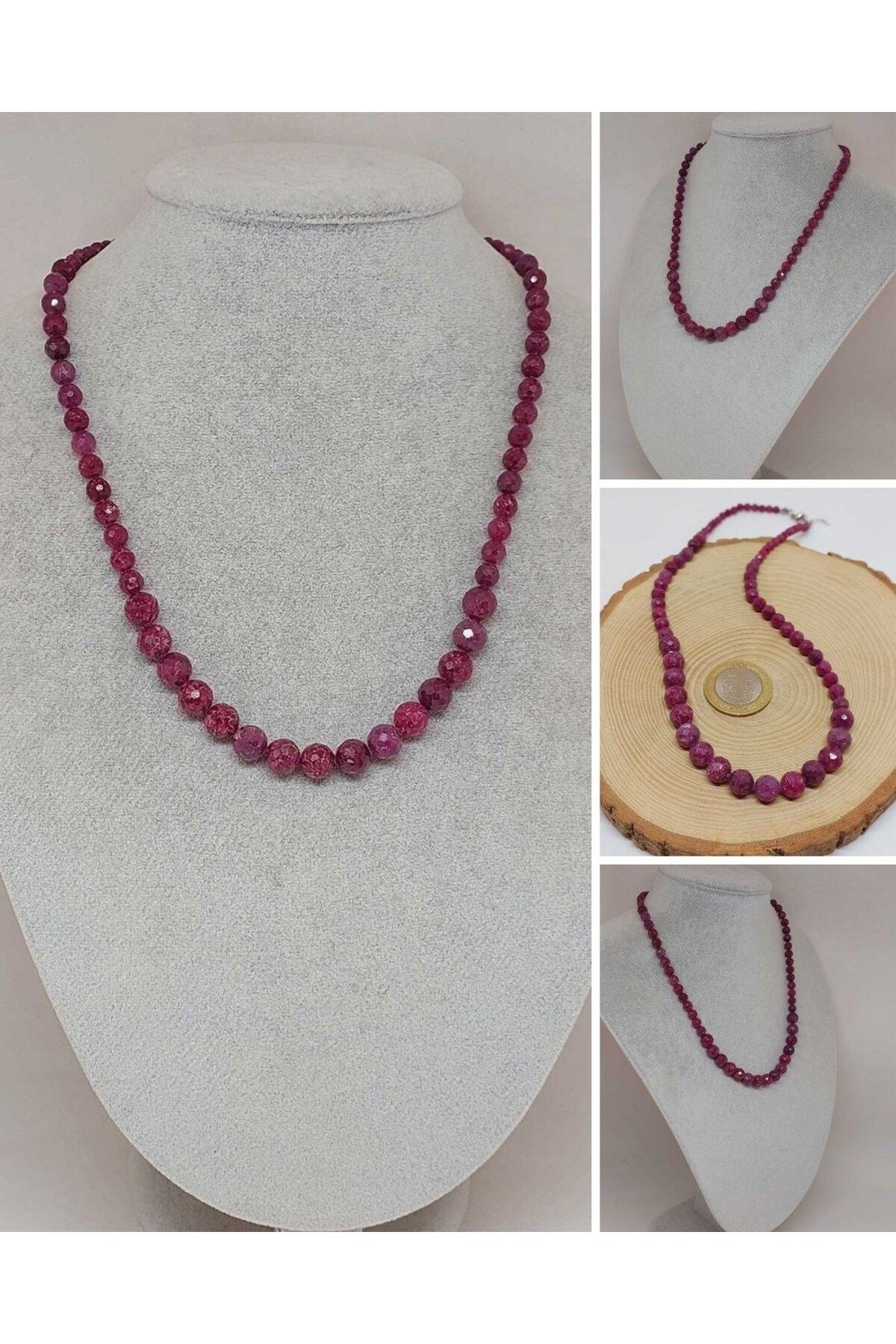 Yasamtohumu-Shining Stars Series Ruby Stone Design Necklace 1