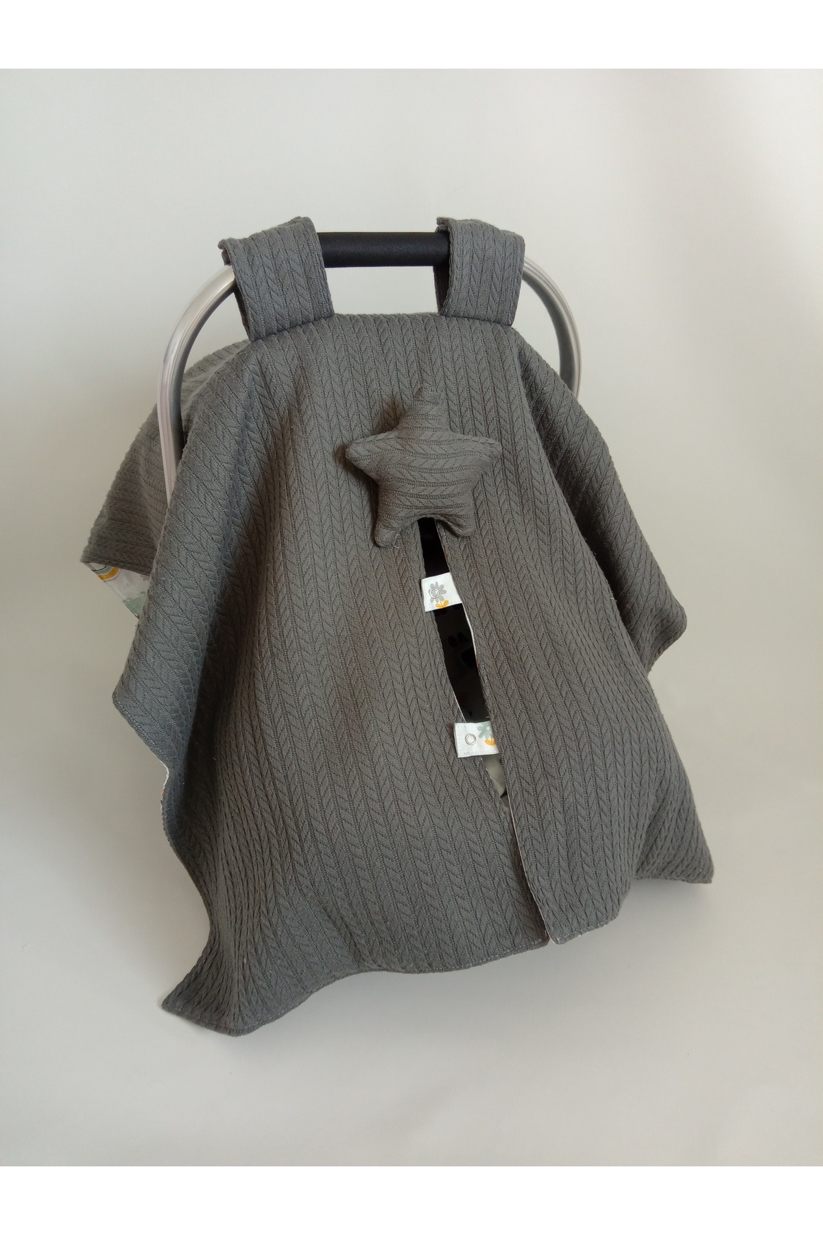 Wenaris Çift taraflı puset örtüsü 1 parça ( puset minderi ve puset çarşafı dahil değildir) fotoğrafı 2 (önizleme)