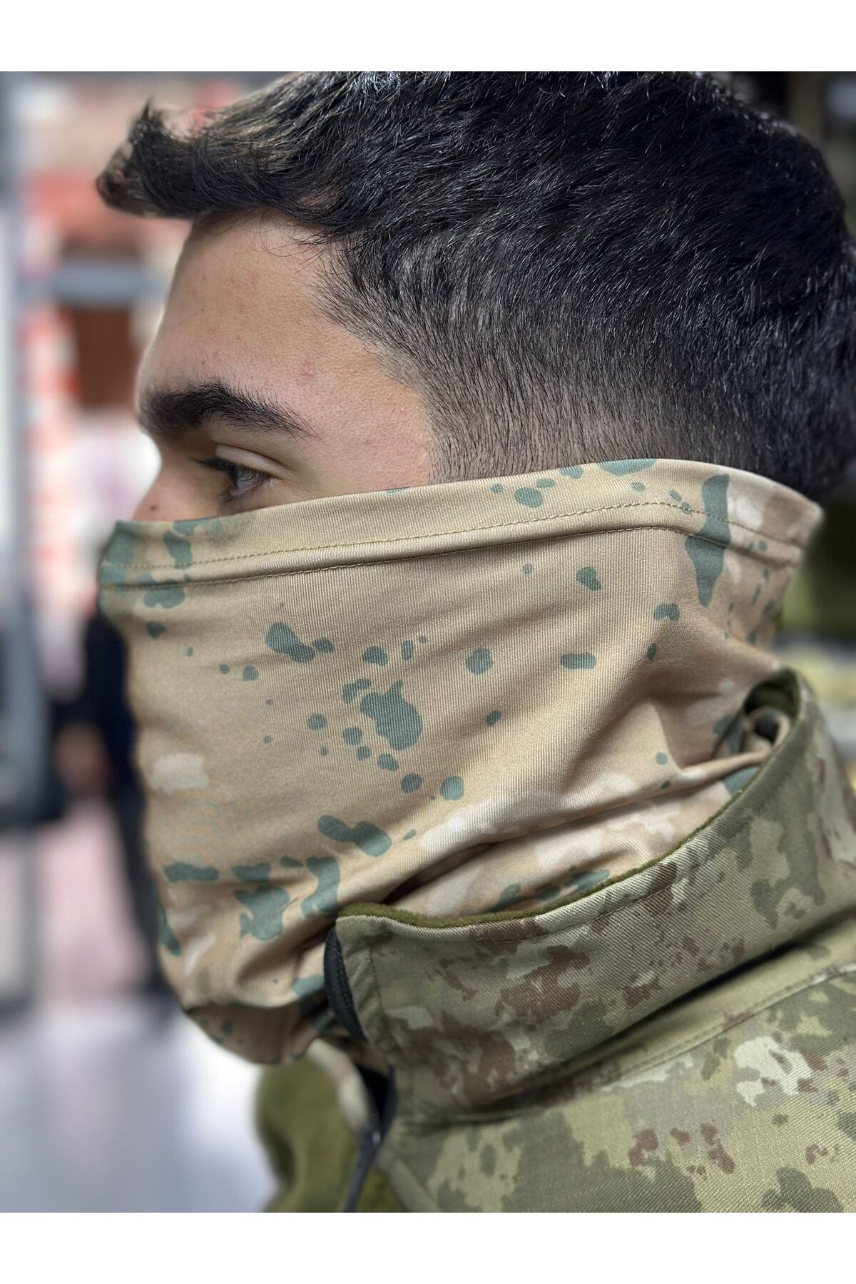 KOMANDO PAZARI termal boyunluk fonksiyonel doğu kamuflajı