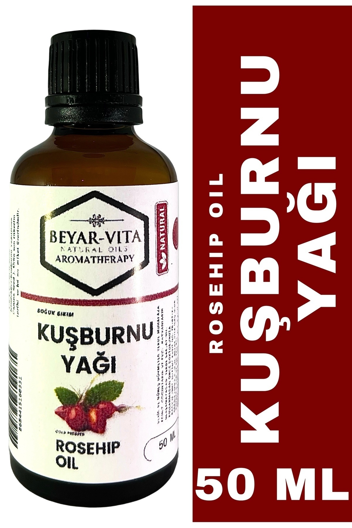 روغن گل رز ۵۰ میلی‌لیتری - پرس سرد - بطری شیشه‌ای - خالص و طبیعی — BYR091024214522 — تصویر 4 از 4