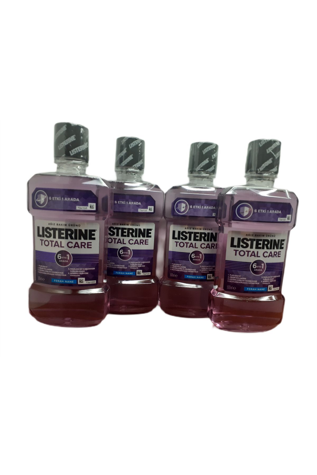 Listerine TOTAL CARE FERAH NANE AĞIZ BAKIM SUYU 500 ML X 4 ADET