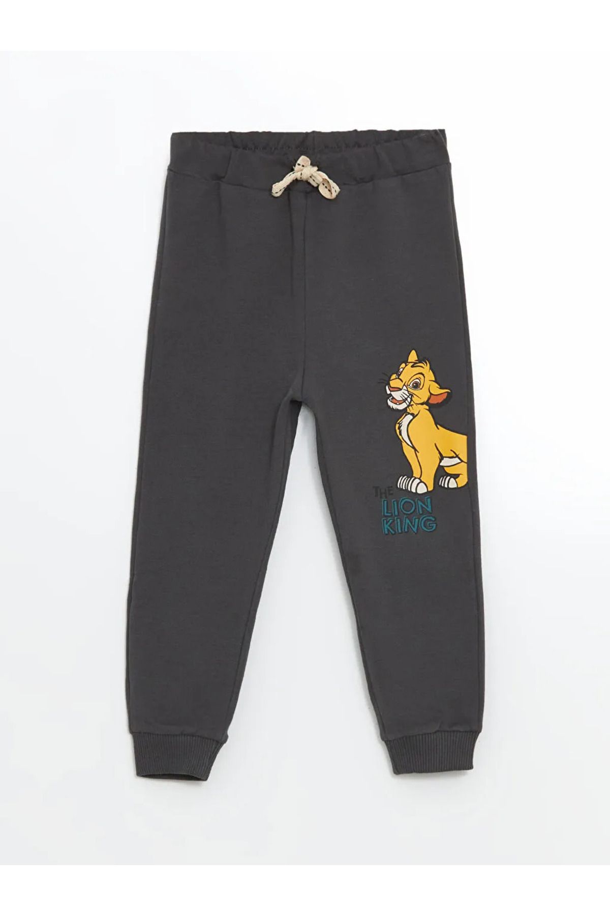 LC Waikiki-Lcw Baby Beige Crew Neck Lion King Printed Baby Boy Sweatshirt and Pants 2-Piece Set 5