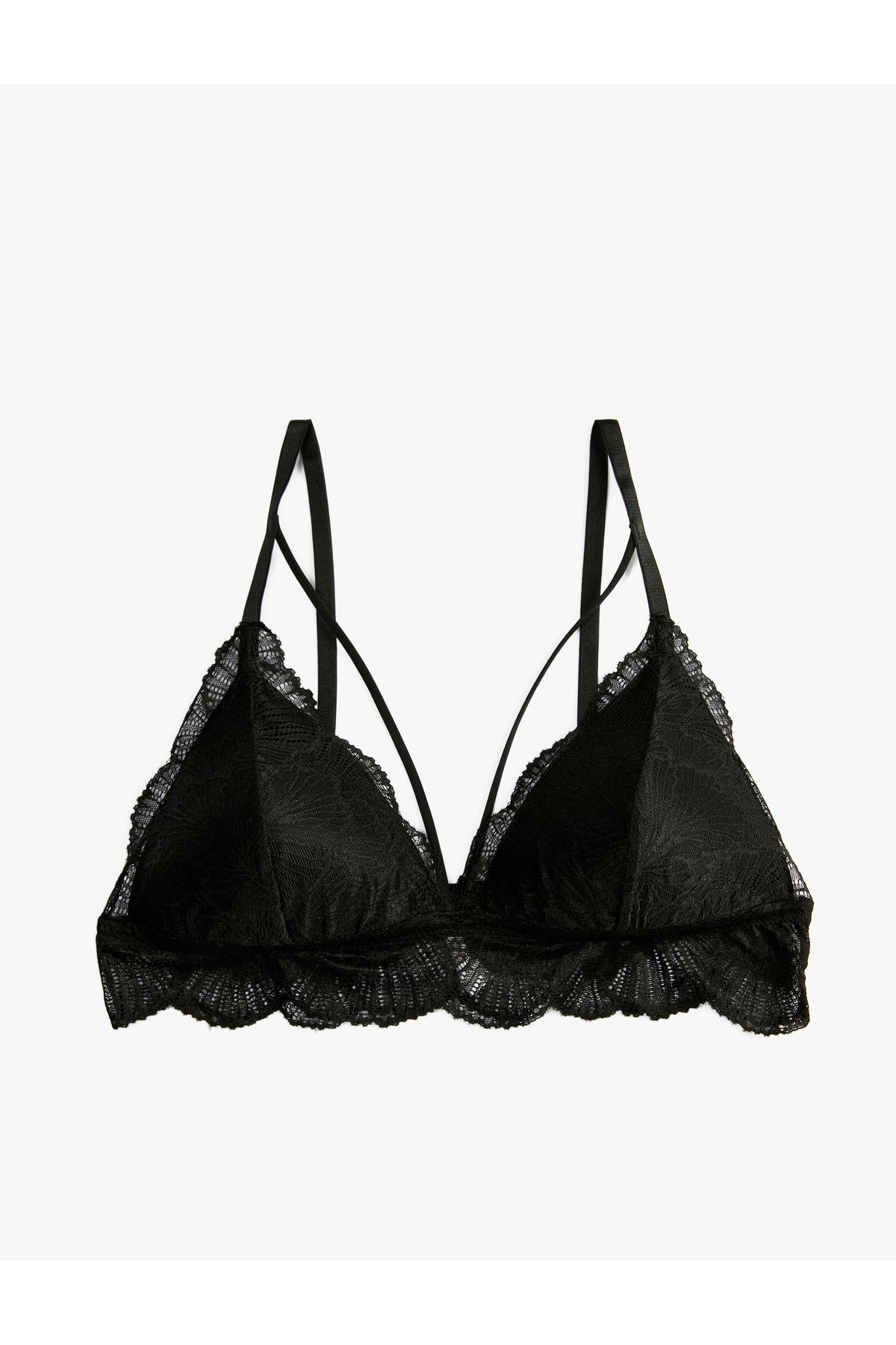 Koton-Soft Lace Bralette Without Padding Without Underwire 6