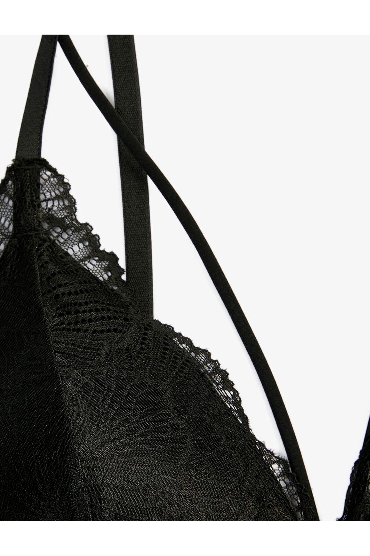Koton-Soft Lace Bralette Without Padding Without Underwire 8