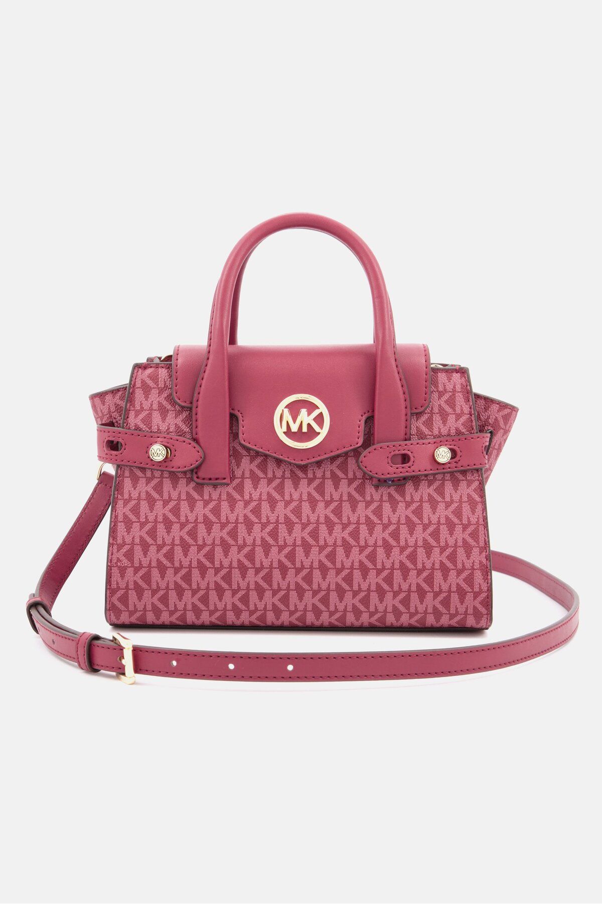 Michael Kors-Women Brand Logo Crossbody Bag 18 H x 24 L x 9 W cm, Maroon 3