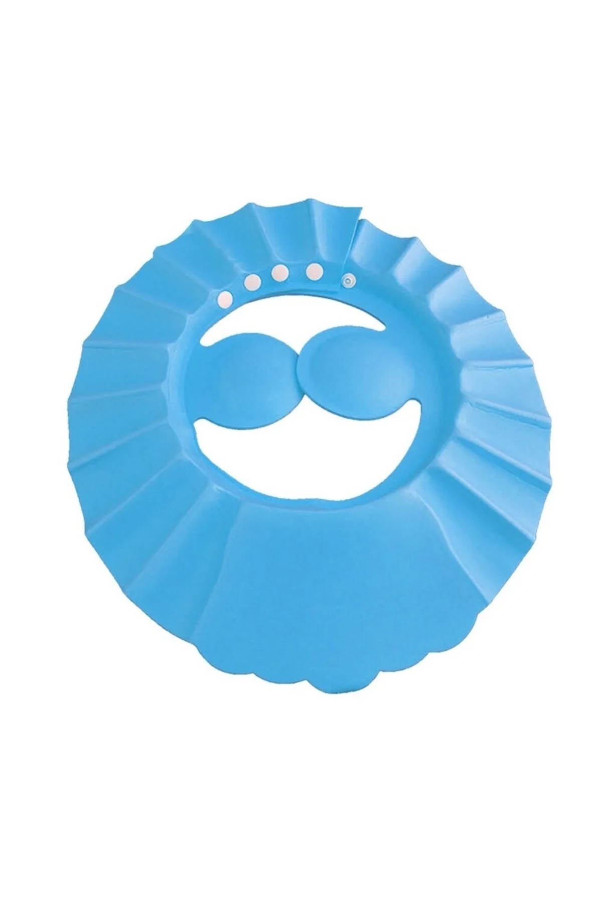 Hombak Bebek Banyo Şapkası Duş Başlığı Ayarlanabilir Düğmeli Çocuk Küvet Göze Su Kaçırmayan Mavi Şapka fotoğrafı 2 (önizleme)