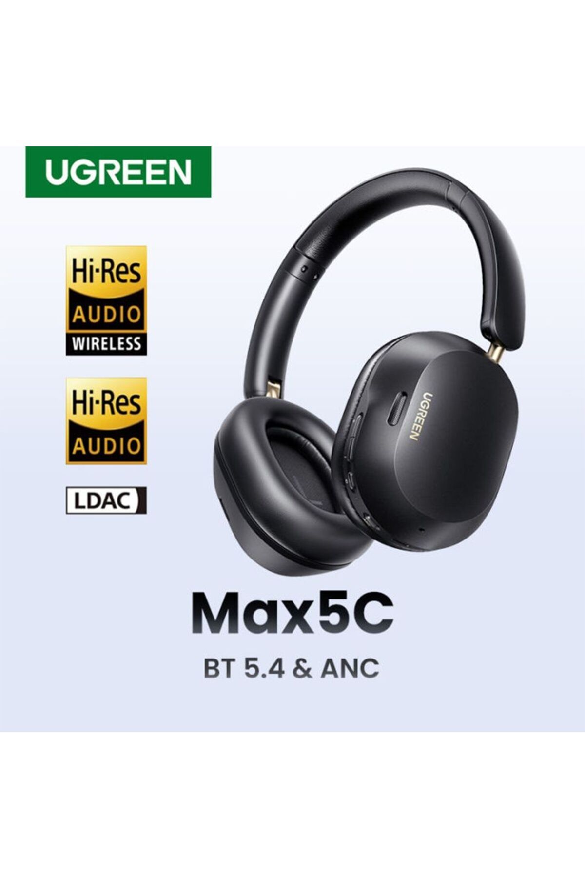 Ugreen-سماعة رأس HiTune Max5c Hybrid Active Noise Cancelling - أسود 2