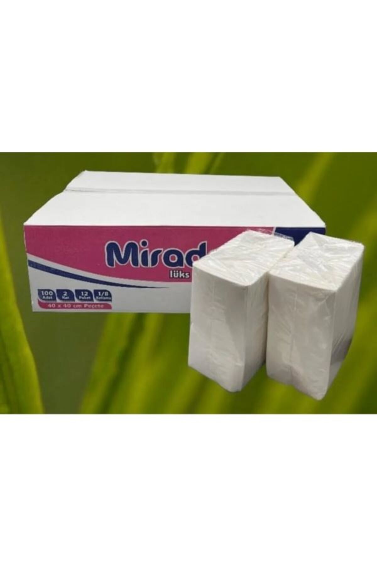 Mirado Garson Katlama Peçete 40*40 (100 Adet*12 Paket)