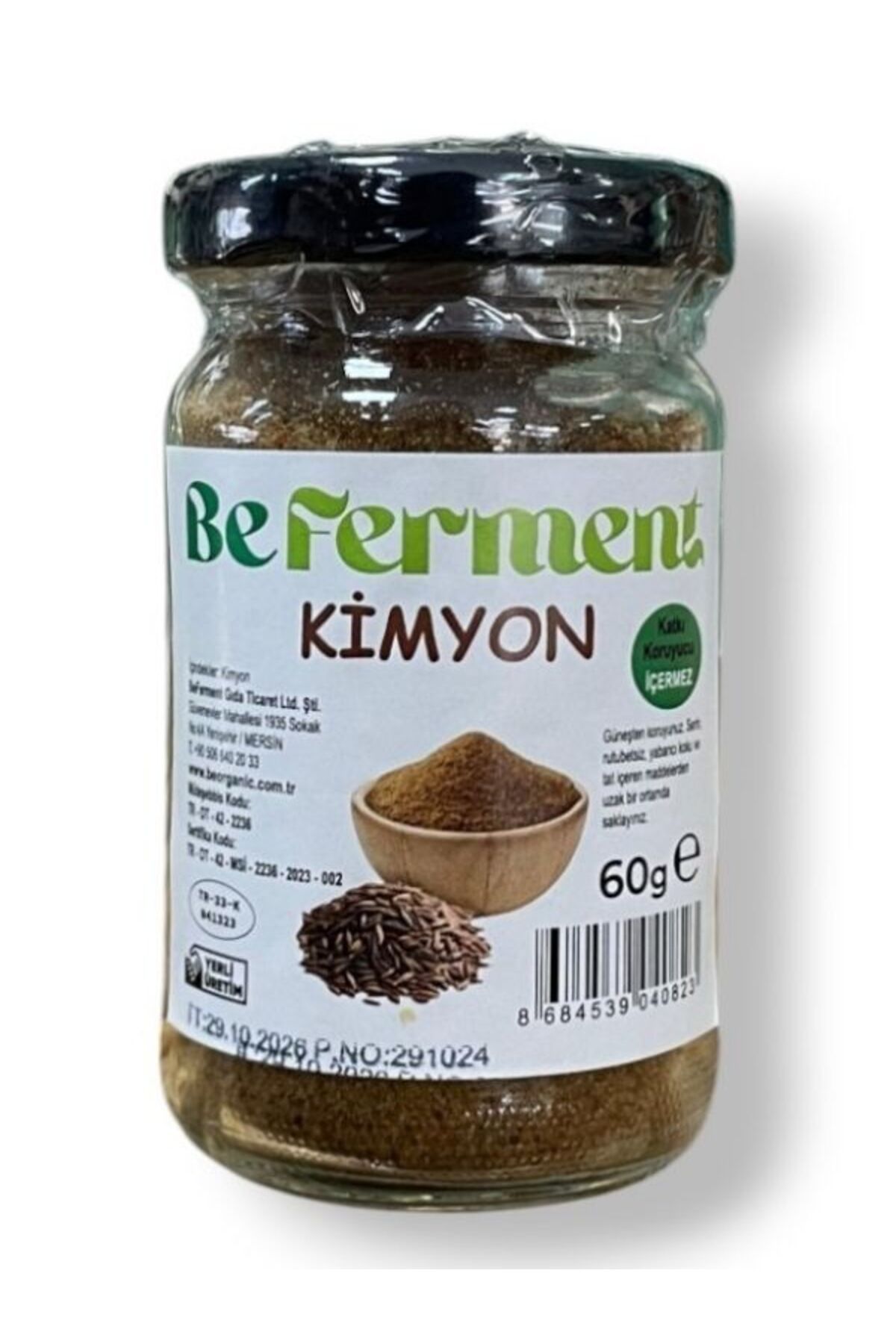 Beferment DOĞAL ÖĞÜTÜLMÜŞ KİMYON 60 GR