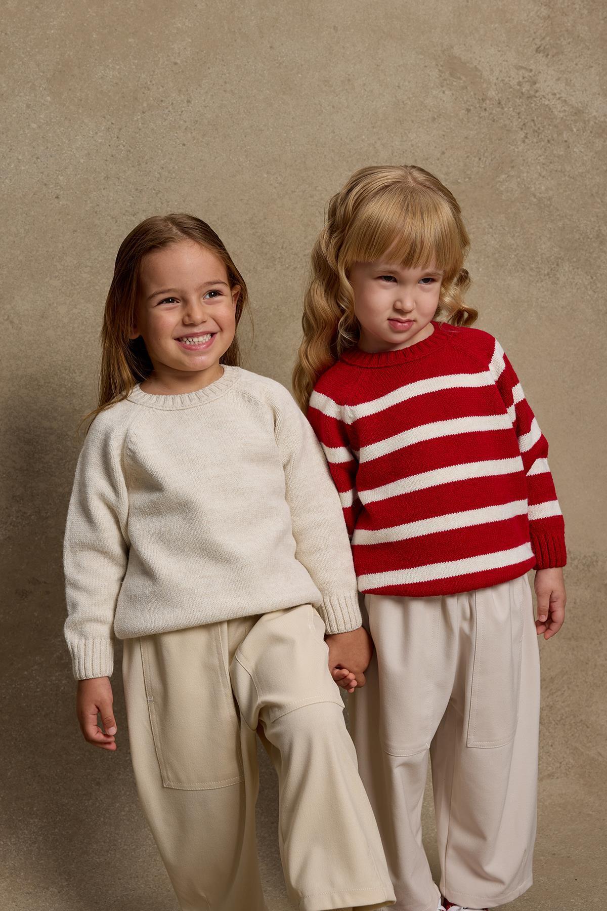 Fahhar Kids-Red Striped Knitwear Sweater 6