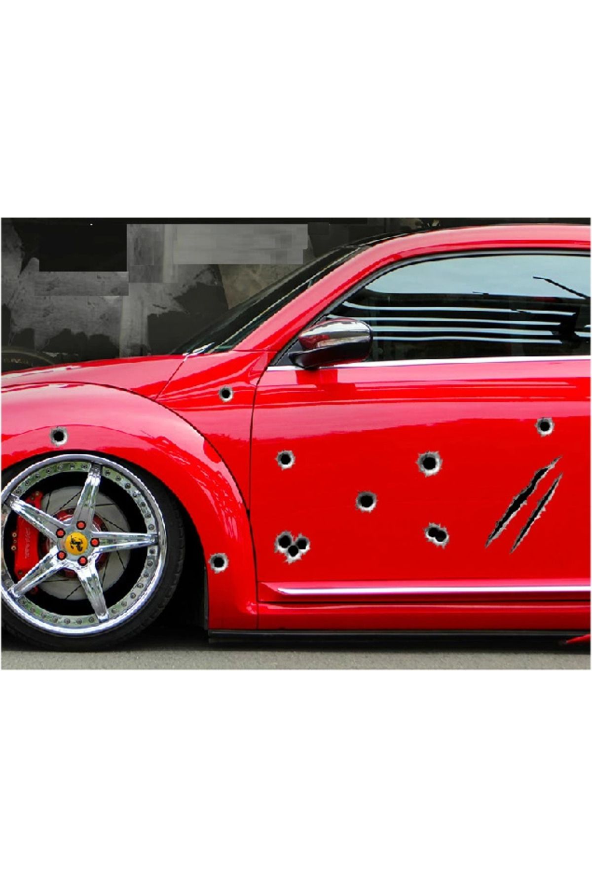 Easy Tedarik Araba Çıkartmaları 3d Kurşun Delik Sticker