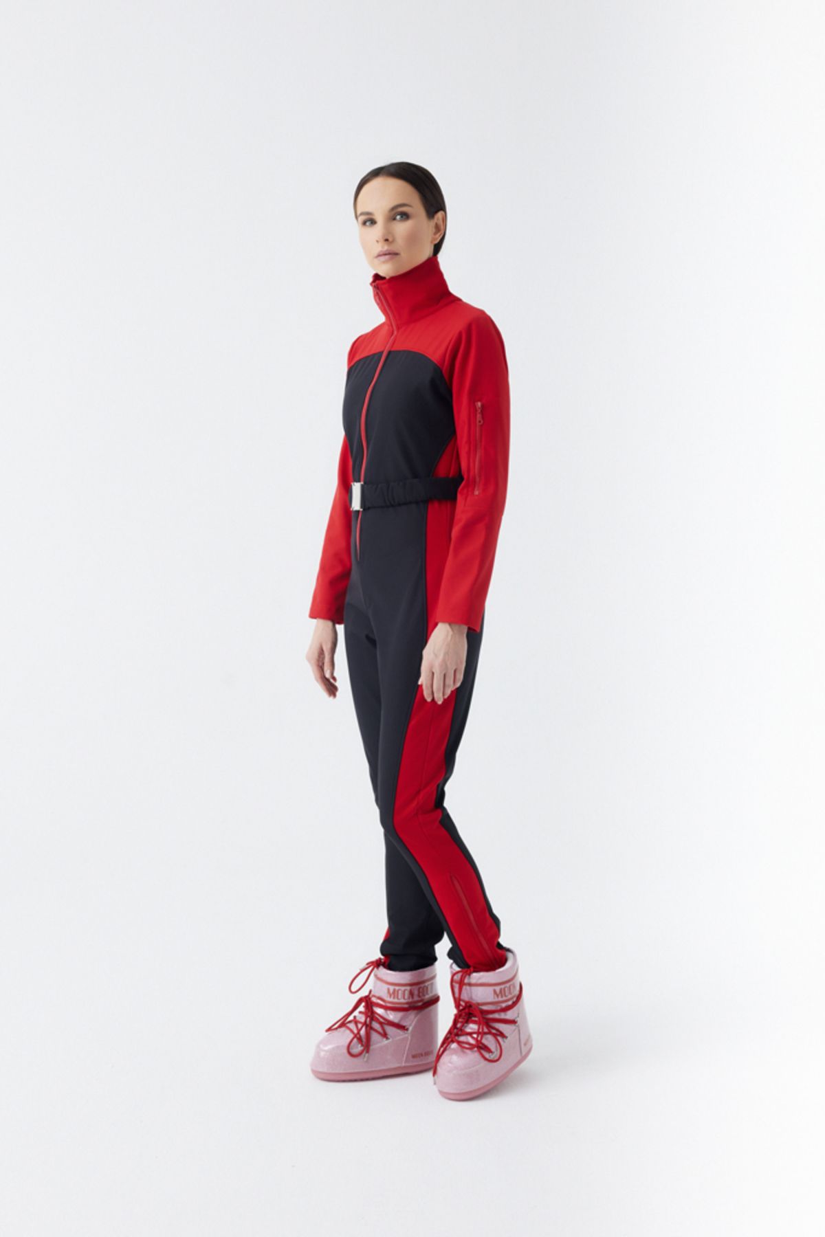 Lora Atelierr LORA Premium Red Ski Suit(KAYAK TULUMU)