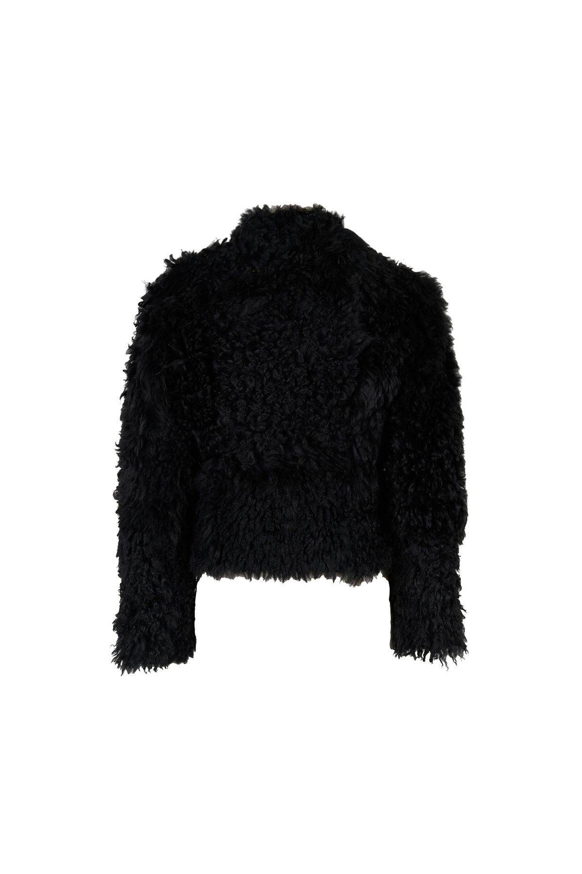 Desa-Sirus Black Women's Double-Sided Fur Jacket 4