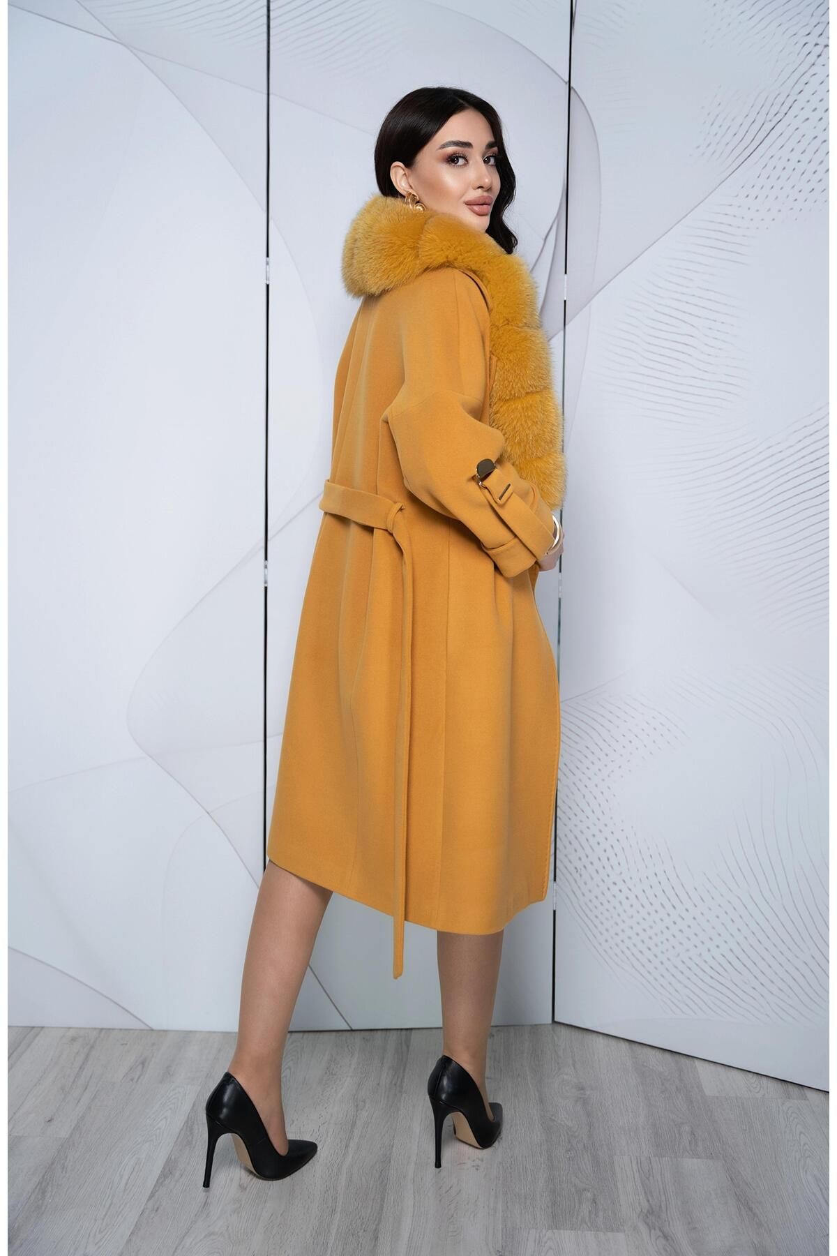 Eccim Fashion-Shawl Collar Long Women's Coat 5