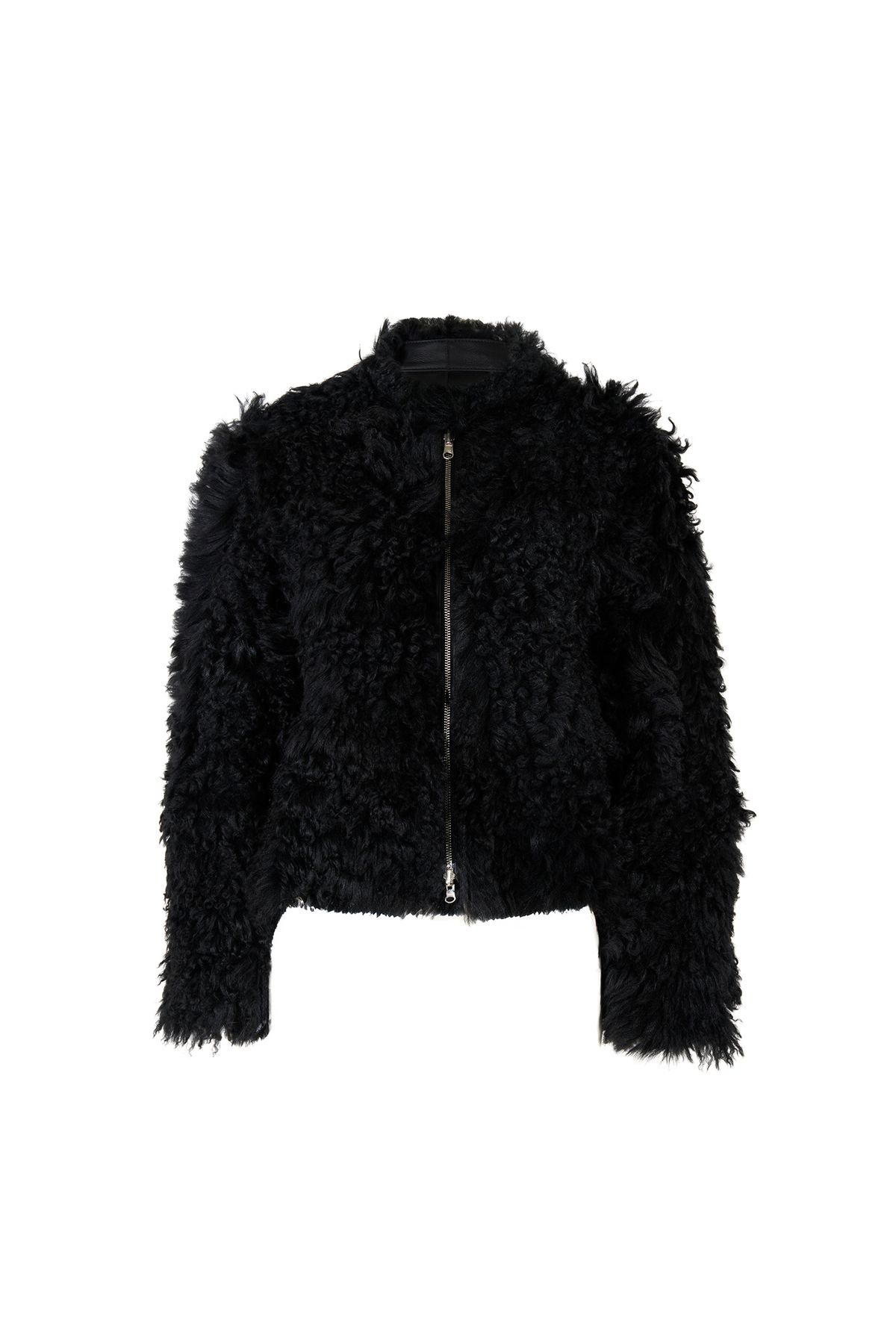 Desa-Sirus Black Women's Double-Sided Fur Jacket 1