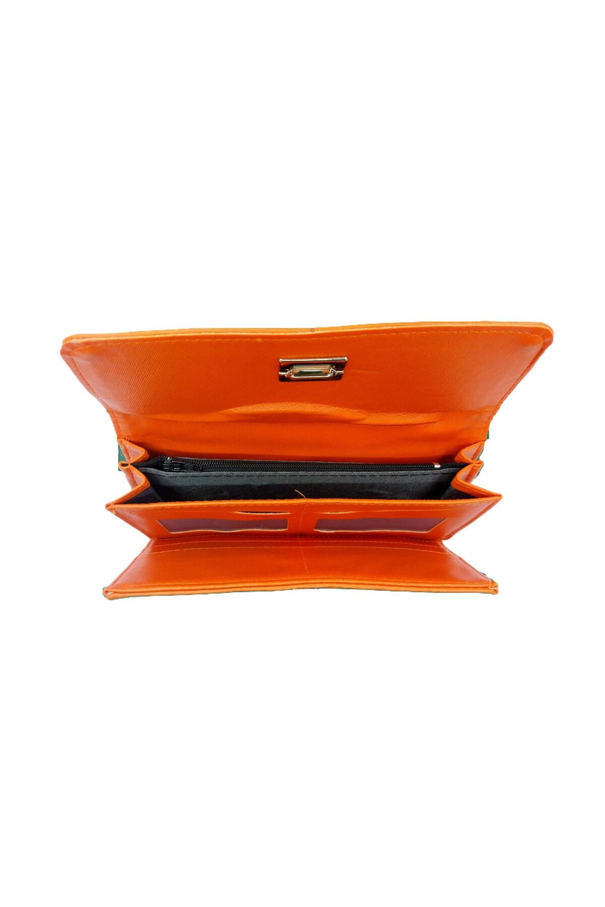 ARONA-Wallet with Orange Clamshell 5