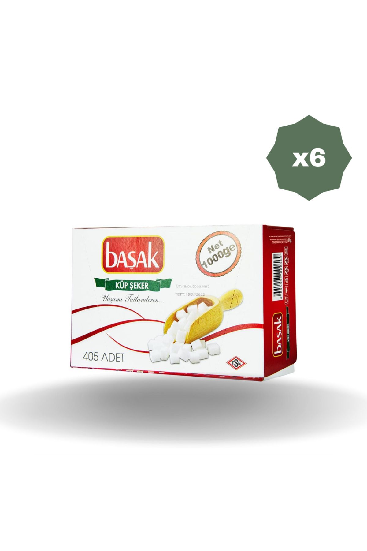 BAŞAK KÜP ŞEKER 1 KG - (6 ADET)