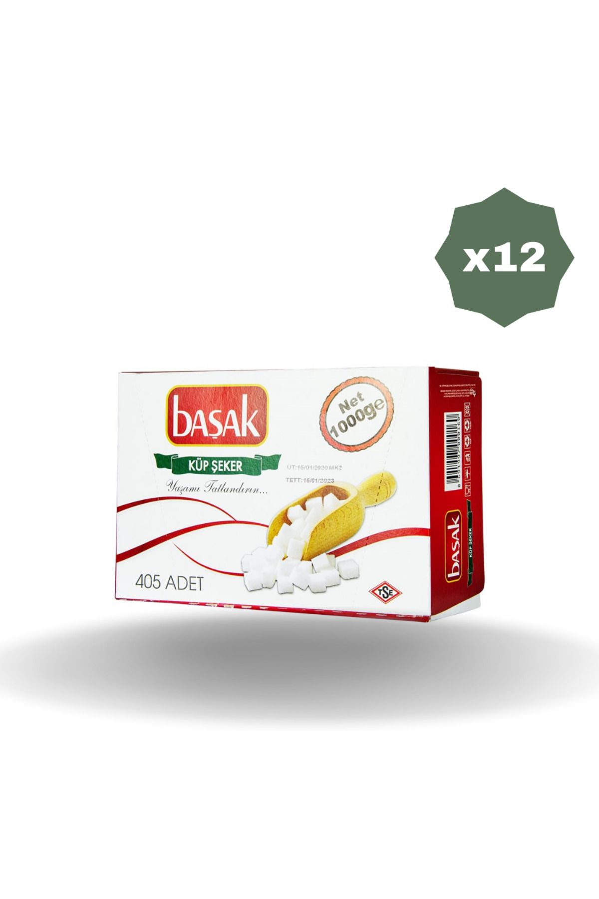 BAŞAK KÜP ŞEKER 1 KG - (12 ADET)