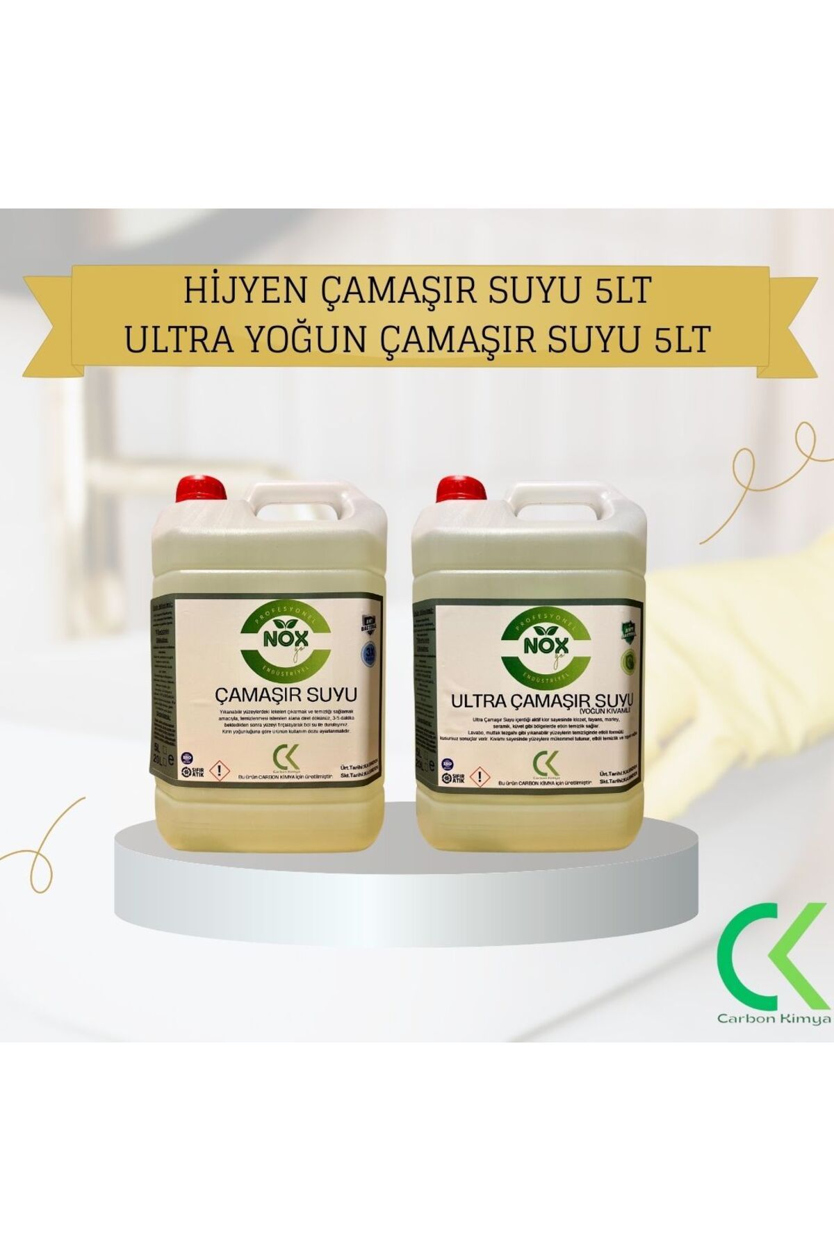 NOX GO Hijyen Çamaşır Suyu 5lt Ultra Yoğun Çamaşır Suyu 5lt