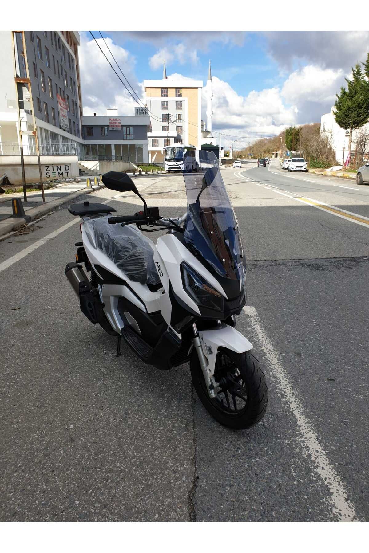 Volta Apec Apx7 Siperlik Ön Cam 2025 Model 68cm Füme Renkli 4mm ORTA BOYLU CAM