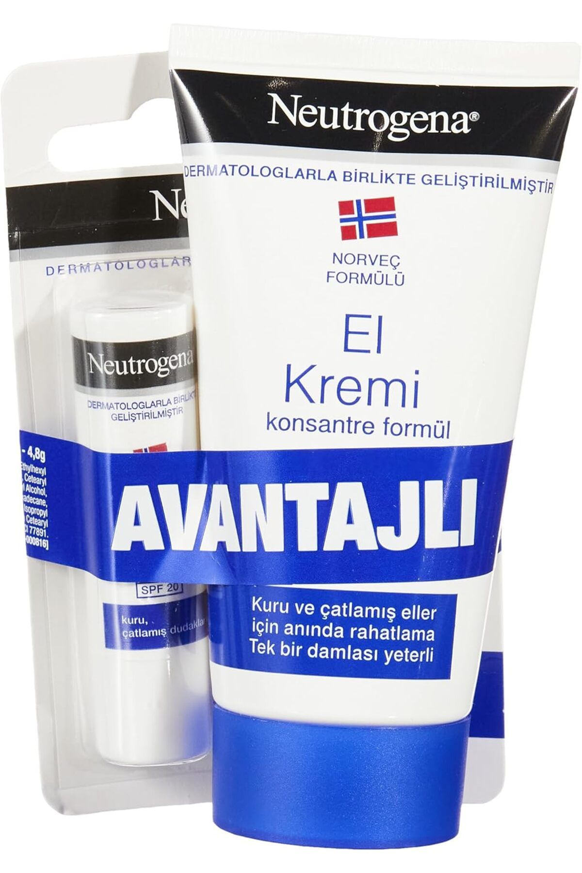 Norveç Formülü Parfümlü El Kremi 75 ml +Dudak Kremi Hediye