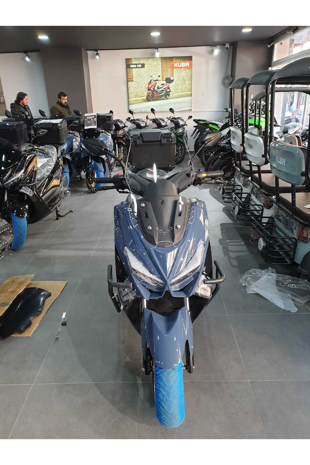 Küba Newcity 125 Siperlik Ön Cam 2023-2025 Model 65cm Şeffaf Renkli 4mm UZUN CAM