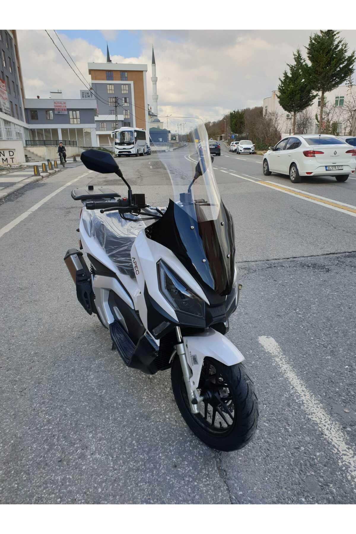 Volta Apec Apx7 Siperlik Ön Cam 2025 Model 78cm şeffaf Renkli 4mm UZUN CAM