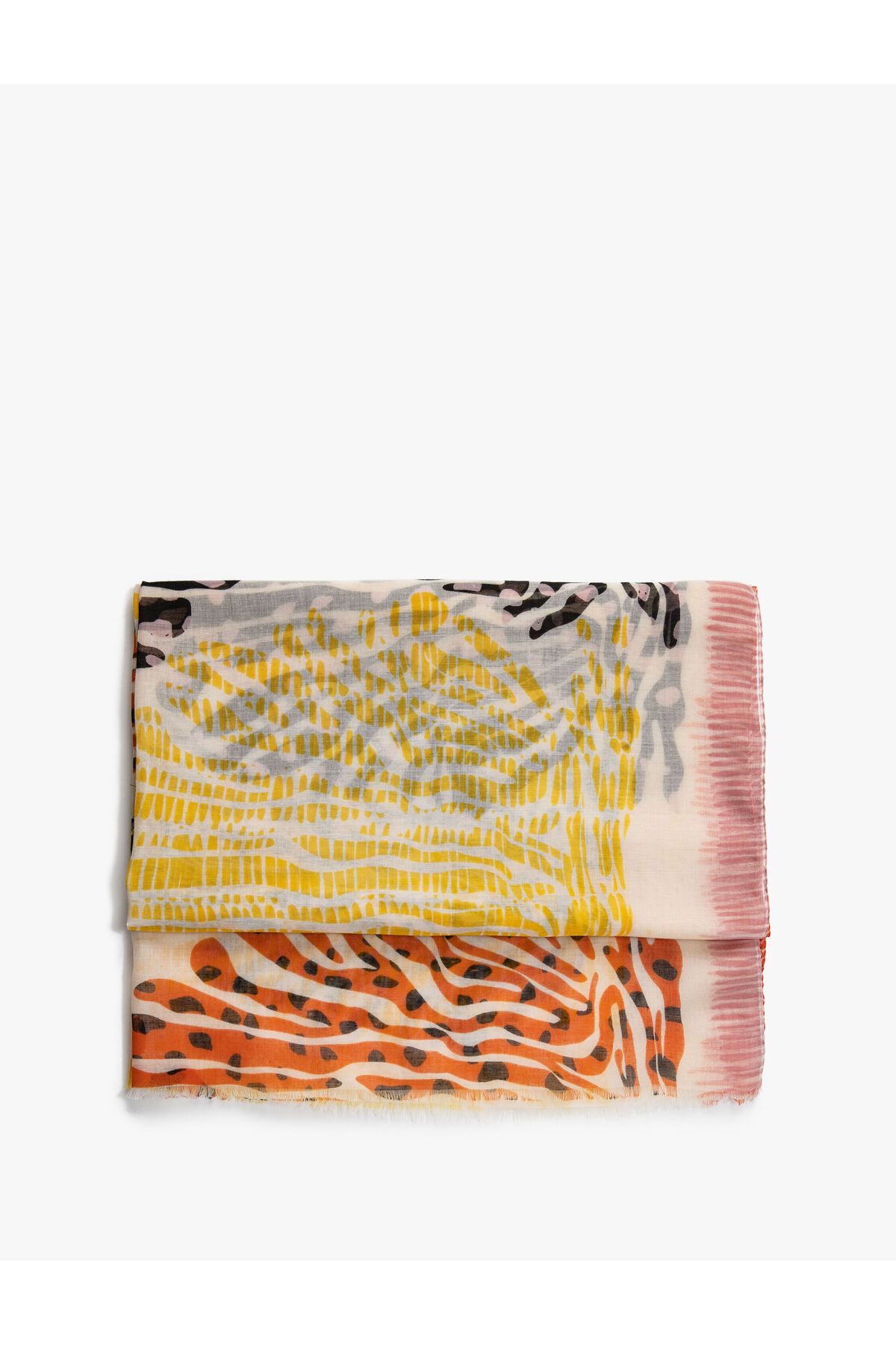 Koton-Schal Mehrfarbig bedruckt 95x195 cm 2