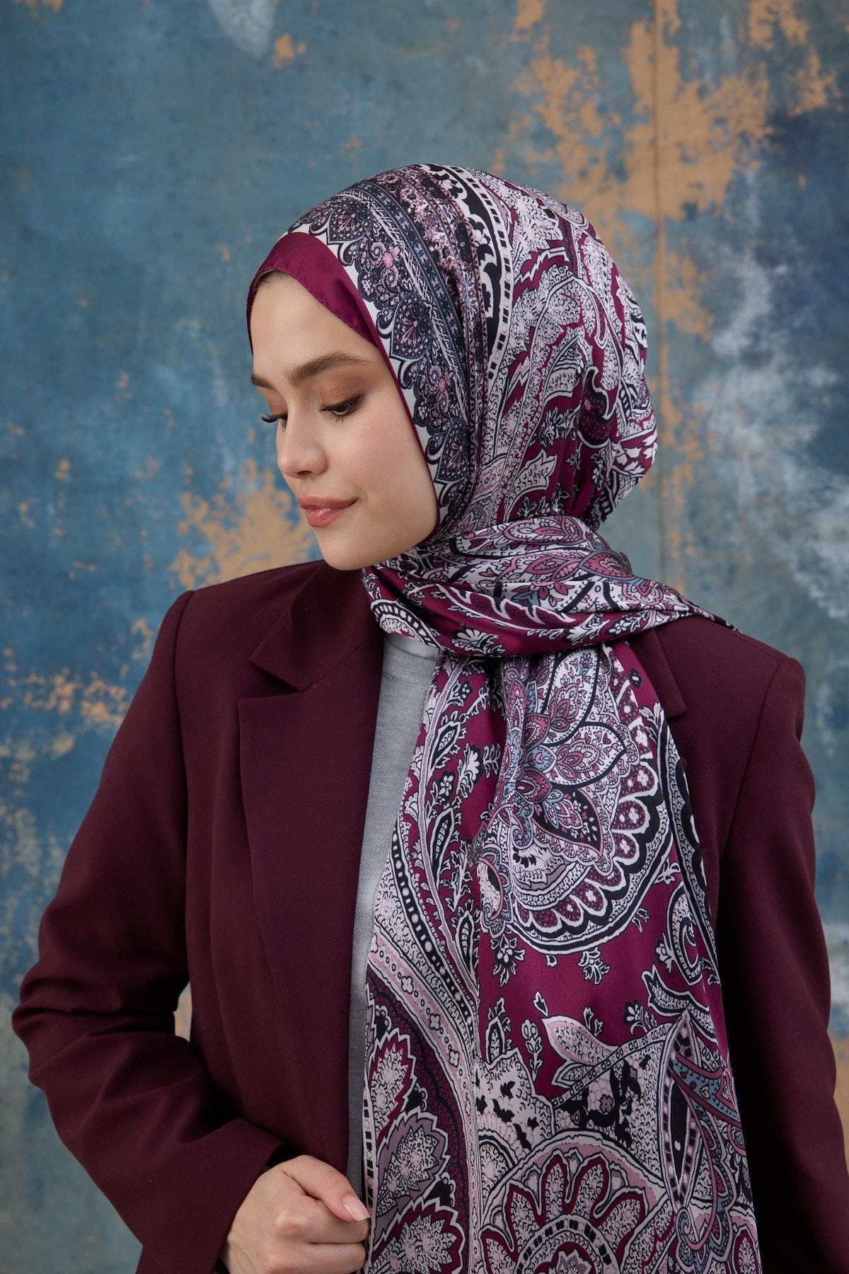 İpekhan-Cherry Indian Voile Shawl - 5007-05 2