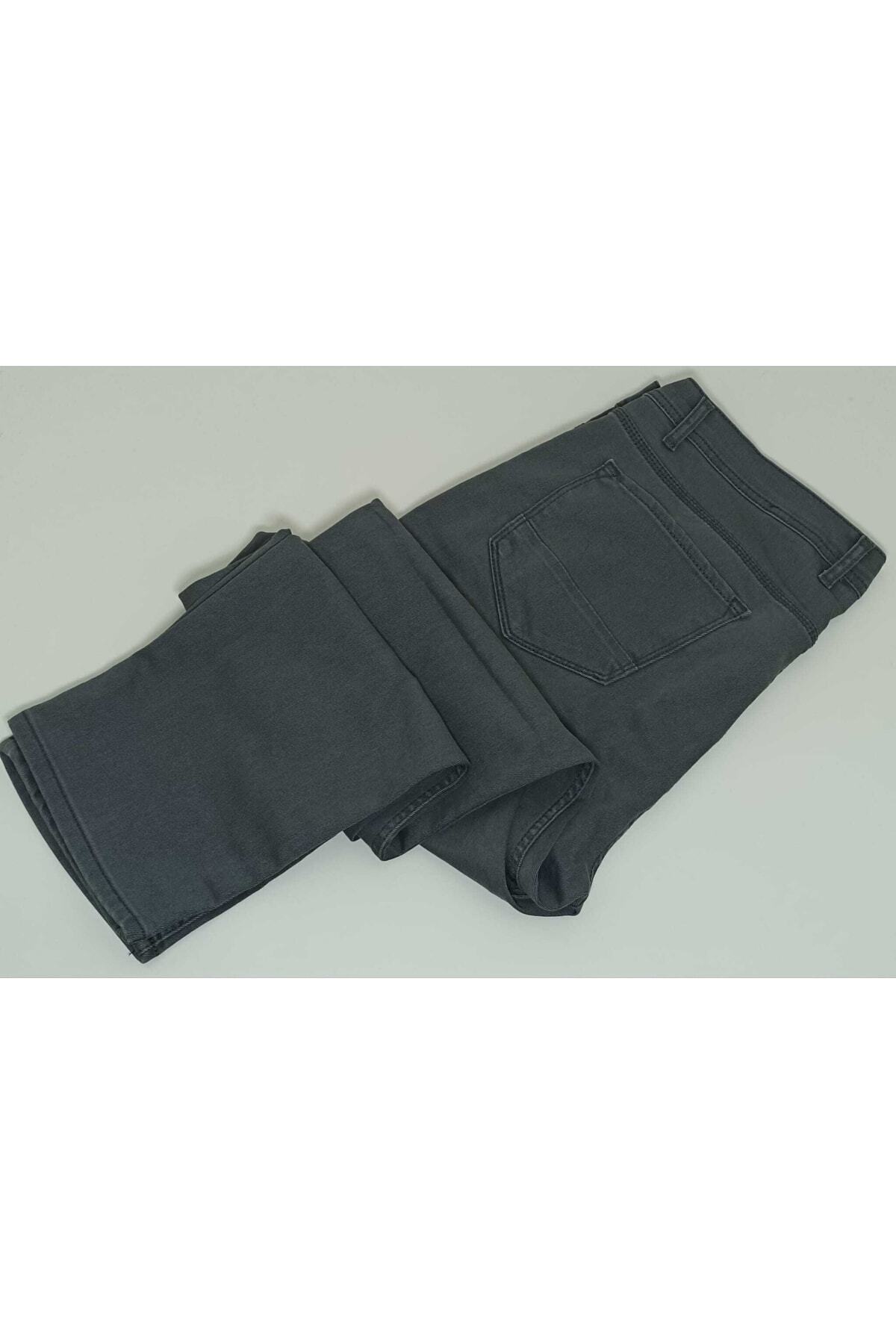 gambia outdoors Erkek Likralı Büyük Beden Normal Bel Düz Paça Kot Pantolon Battal A Kalite görsel 8